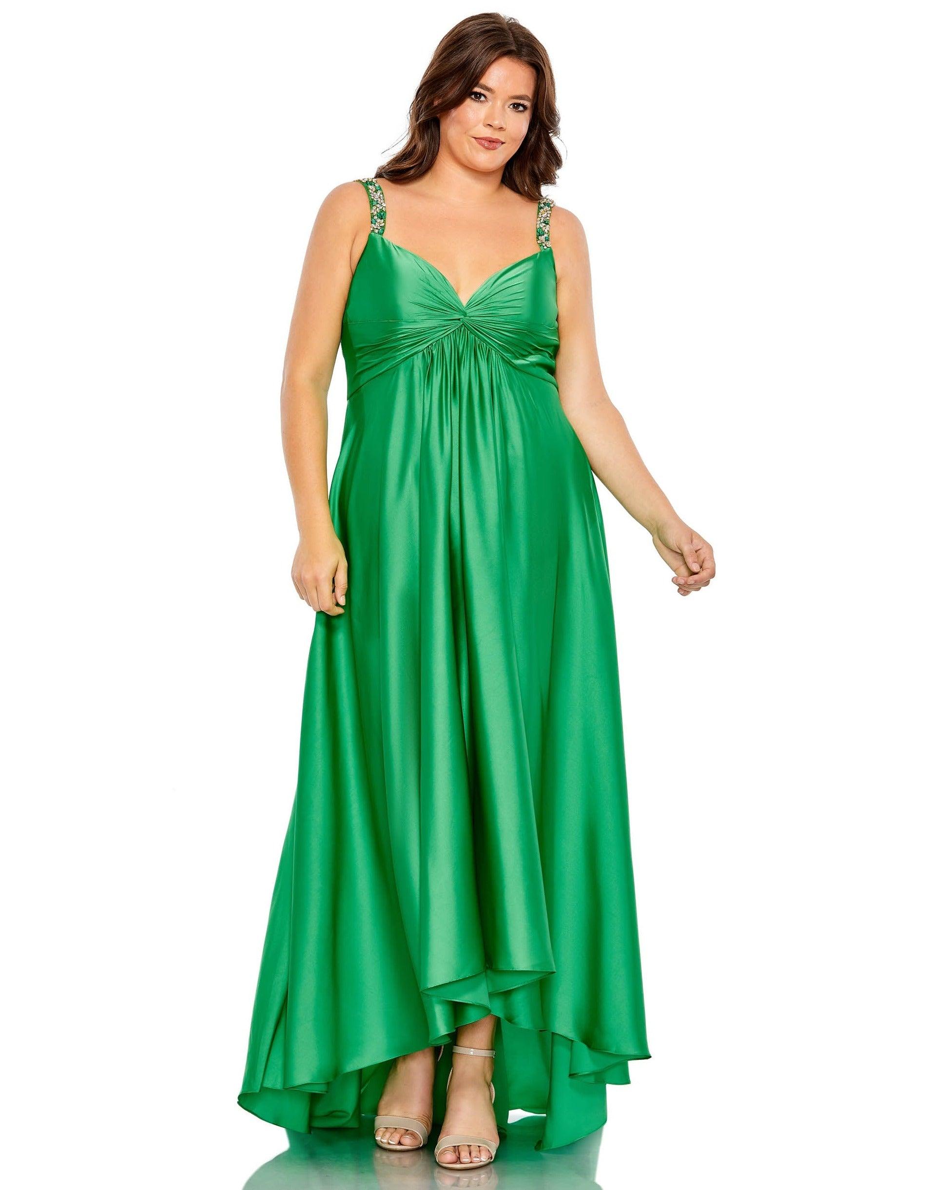 Mac Duggal High Low Plus Size Formal Gown 49577 - The Dress Outlet