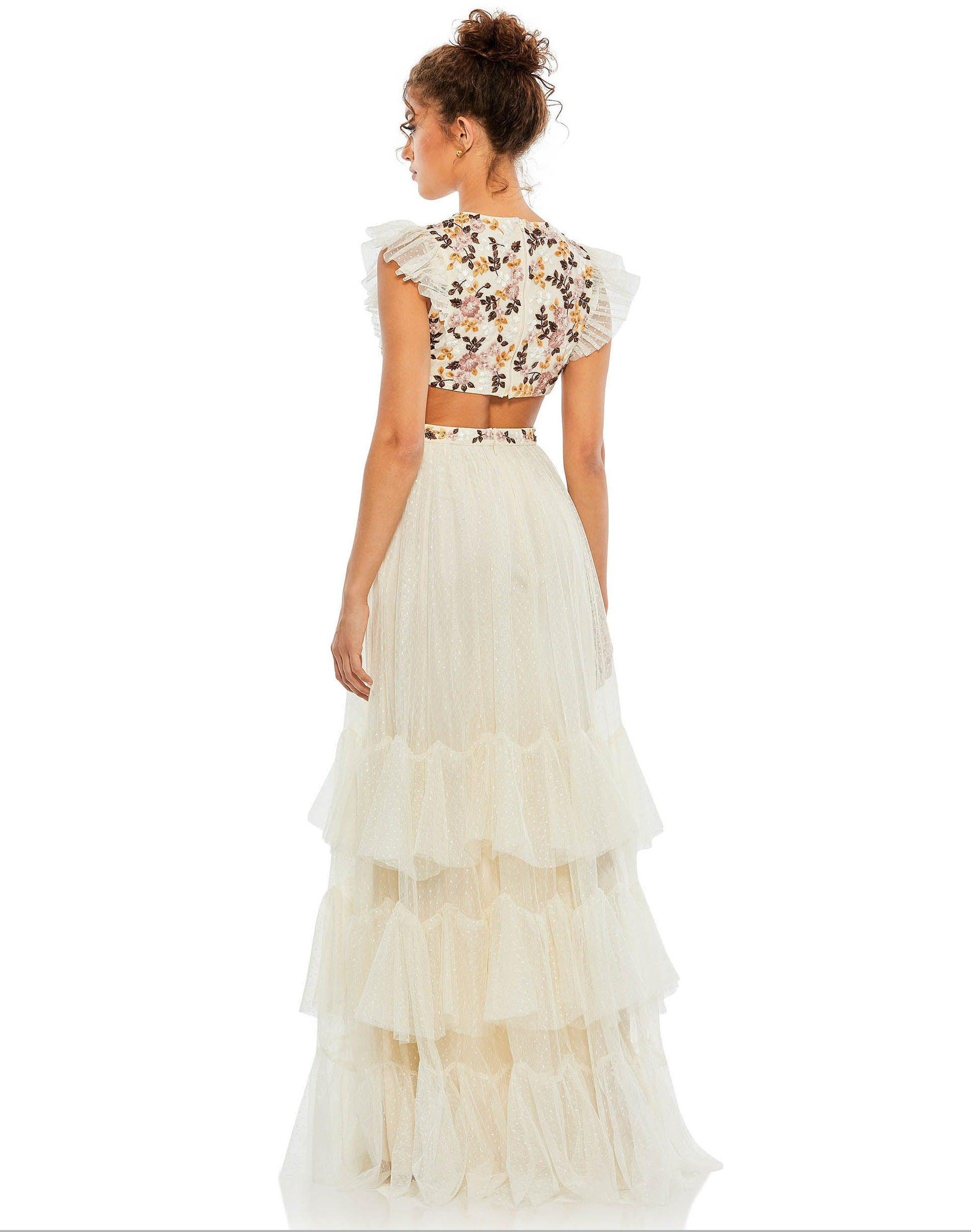 Mac Duggal Long Cap Sleeve Formal Dress 35106 - The Dress Outlet