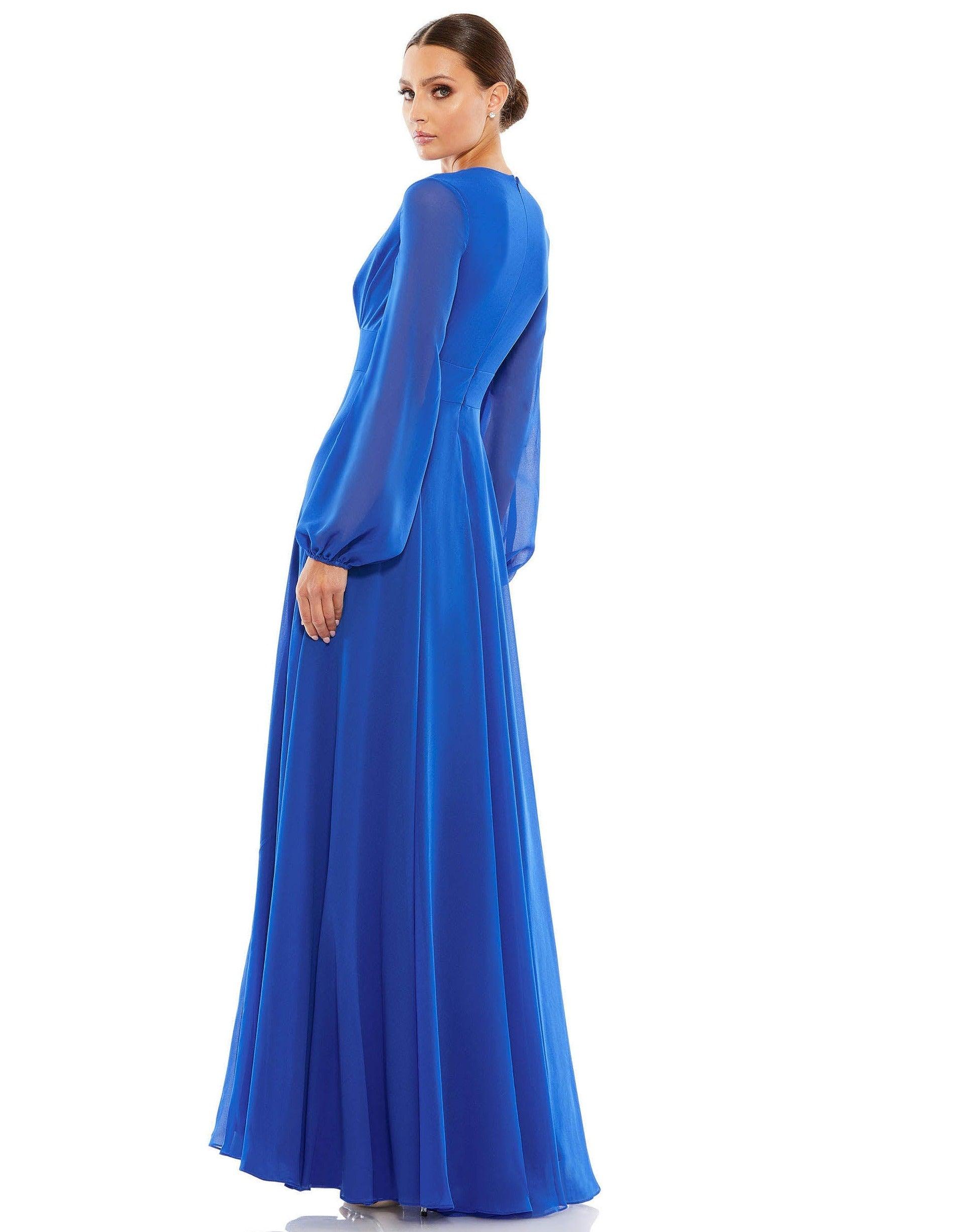 Formal Dresses Long Formal Chiffon Dress Royal Blue