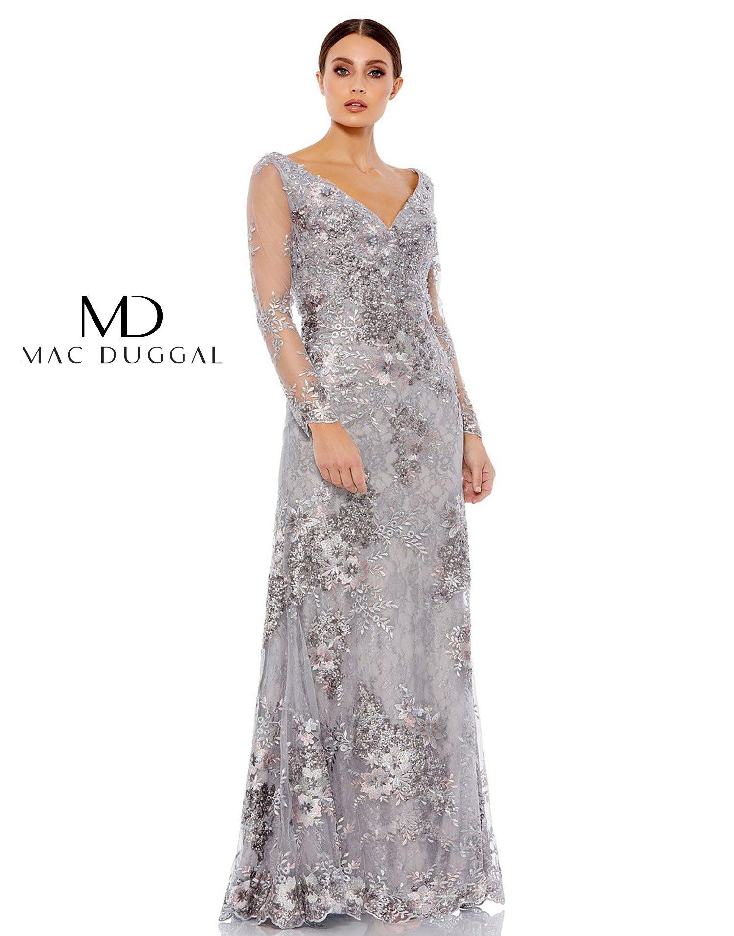 Platinum Mac Duggal 67539 Long Mother of the Bride Dress Formal