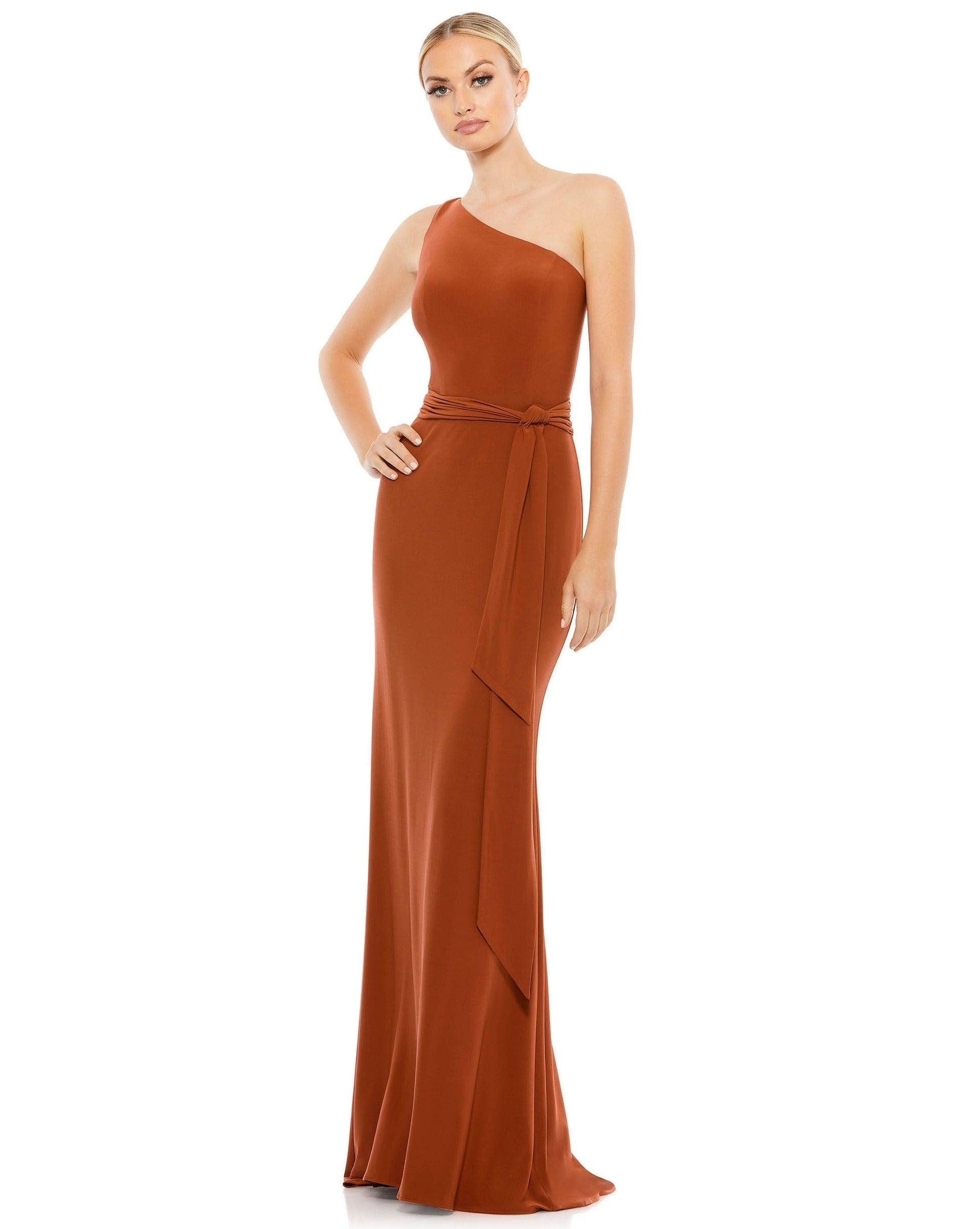 Mac Duggal 55250 Long Formal One Shoulder Dress