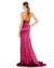 Mac Duggal Long Prom Beaded Straps Satin Gown 12428 - The Dress Outlet