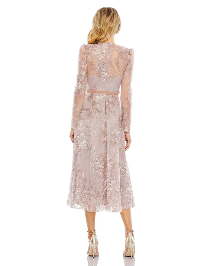 Mac Duggal Long Sleeve Dress 68020 - The Dress Outlet