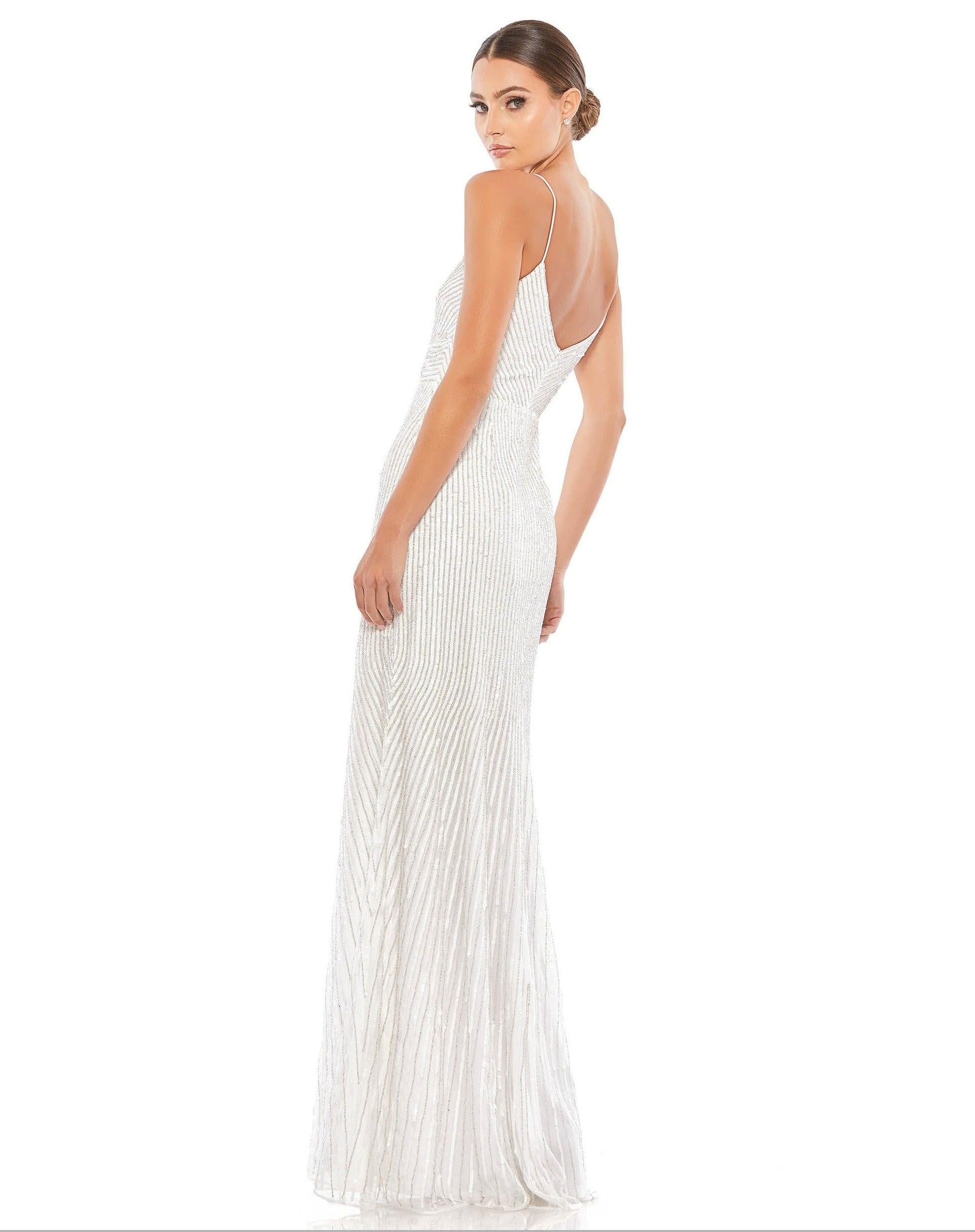 Mac Duggal Long Spaghetti Strap Prom Gown 10817 Sale - The Dress Outlet