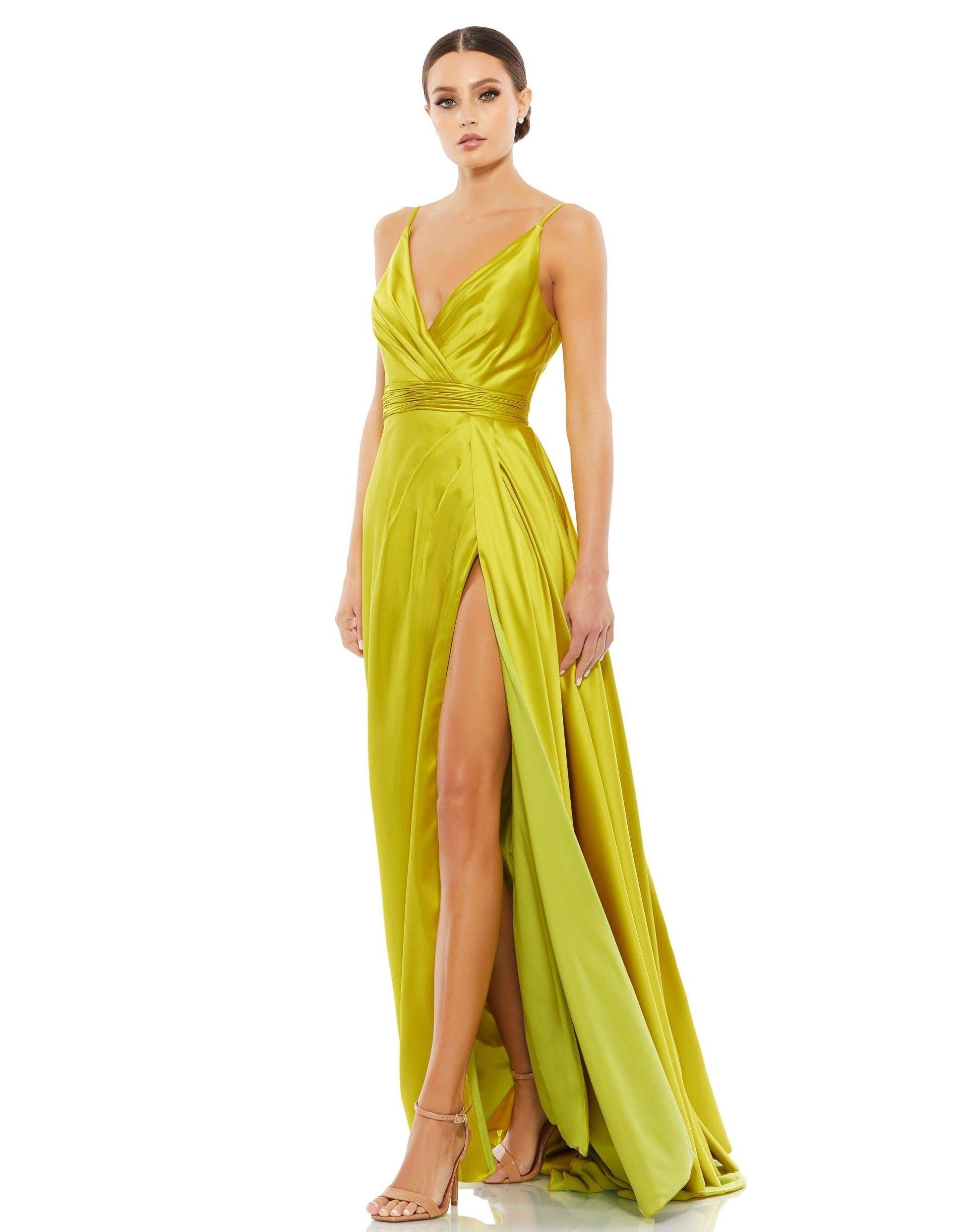 Mac Duggal Long Spaghetti Straps Evening Dress 12443 - The Dress Outlet