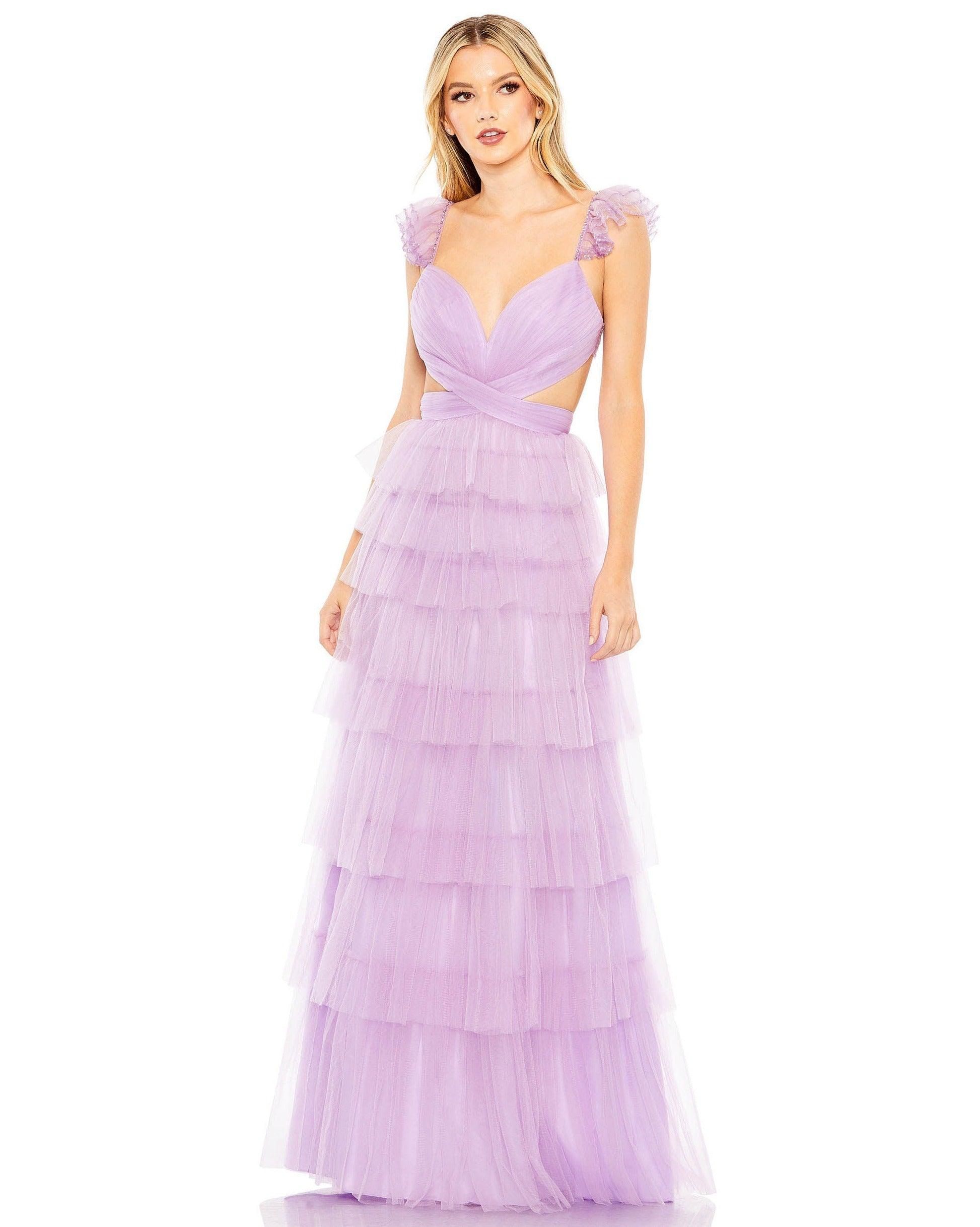 Lilac Mac Duggal 50670 Prom Long Formal Dress
