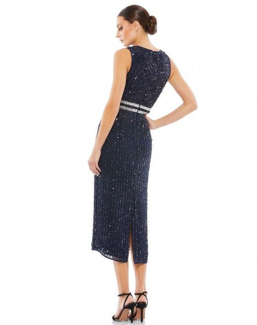 Mac Duggal Short Sleeveless Sequins Dress 10509 - The Dress Outlet