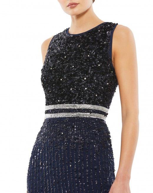 Mac Duggal Short Sleeveless Sequins Dress 10509 - The Dress Outlet