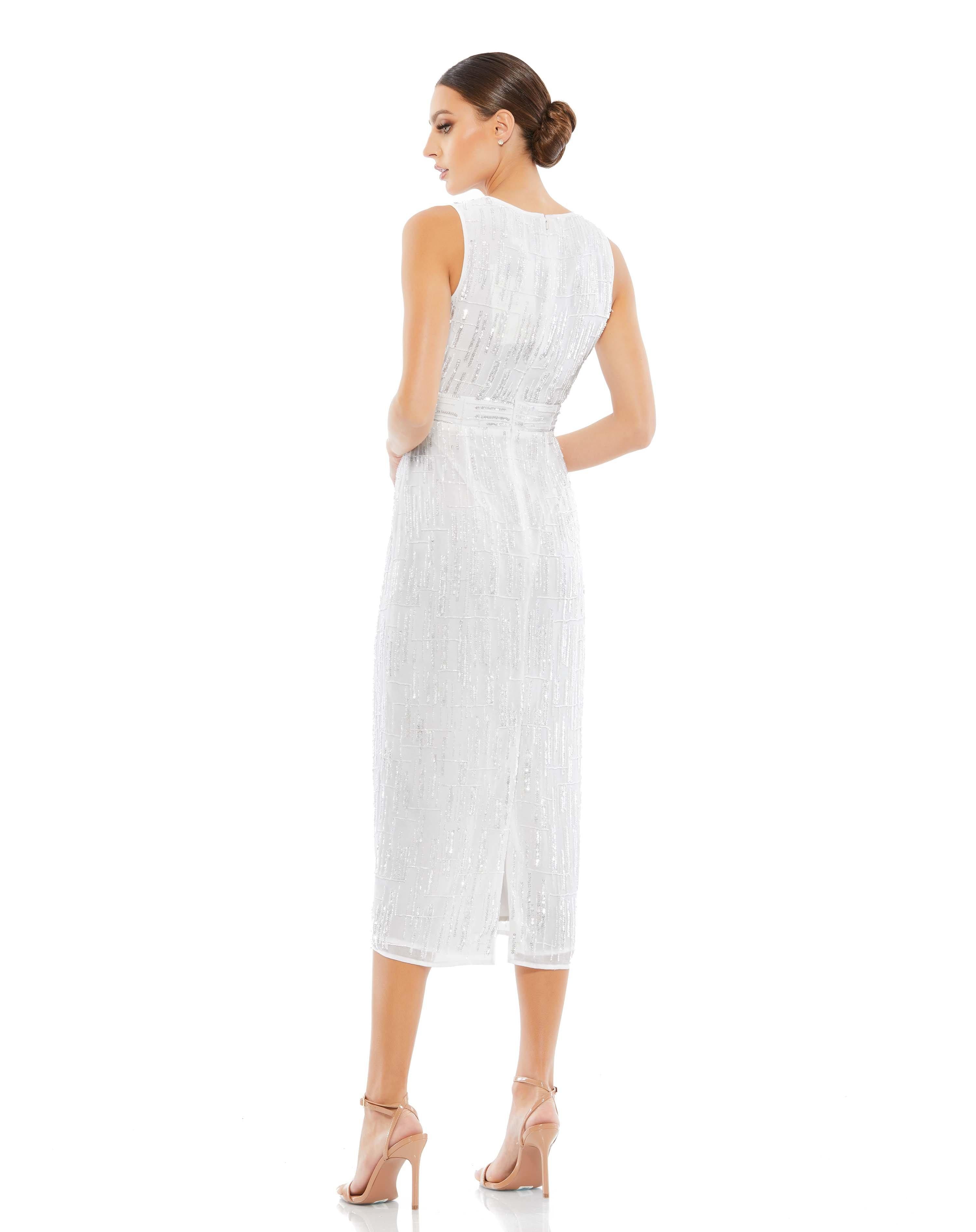 Cocktail Dresses Sleeveless Short Prom Dress White