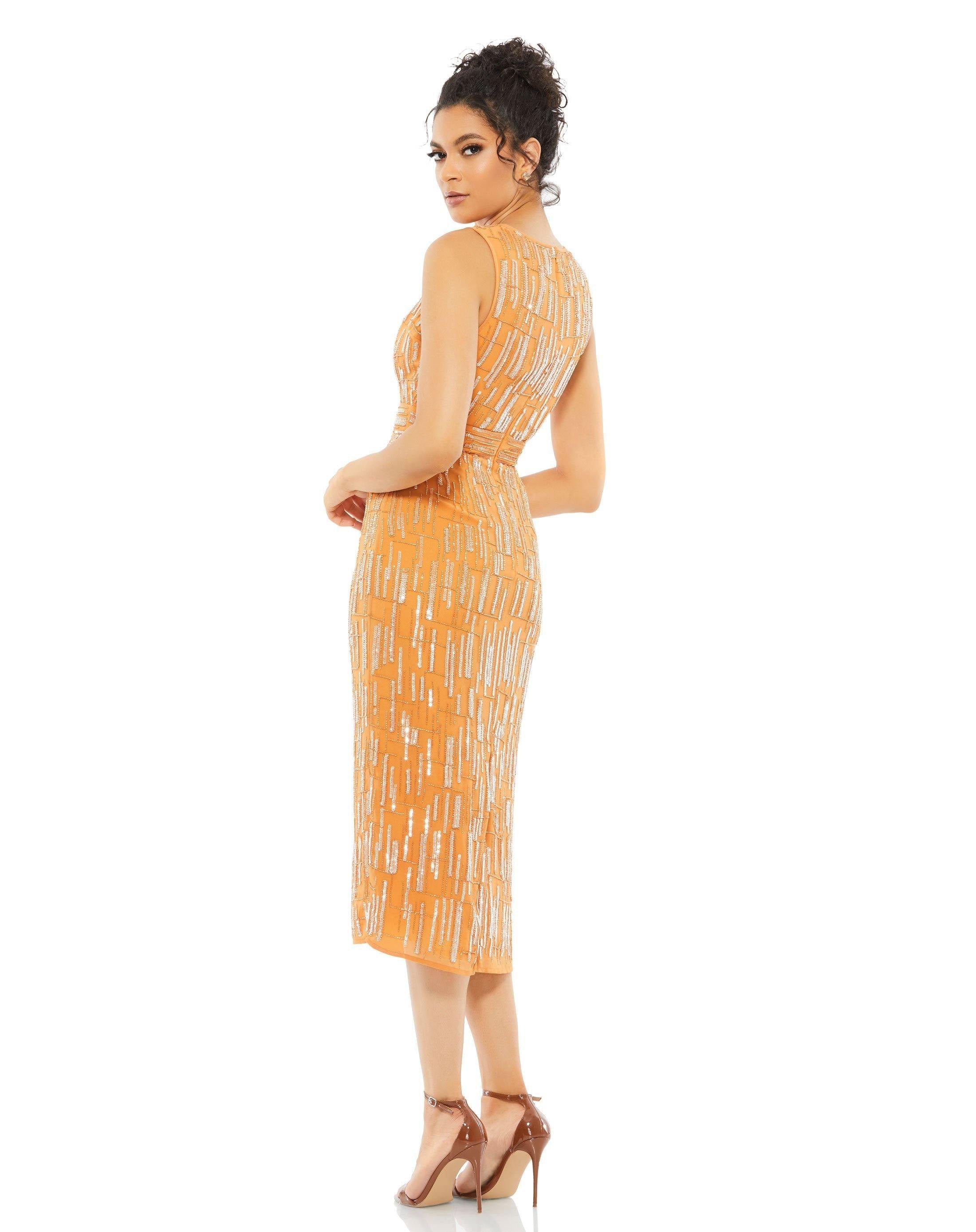 Cocktail Dresses Sleeveless Short Prom Dress Saffron