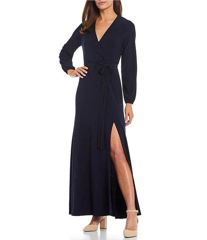 Marina Long Sleeve Formal Evening Dress - The Dress Outlet