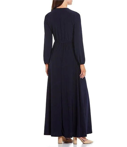 Marina Long Sleeve Formal Evening Dress - The Dress Outlet
