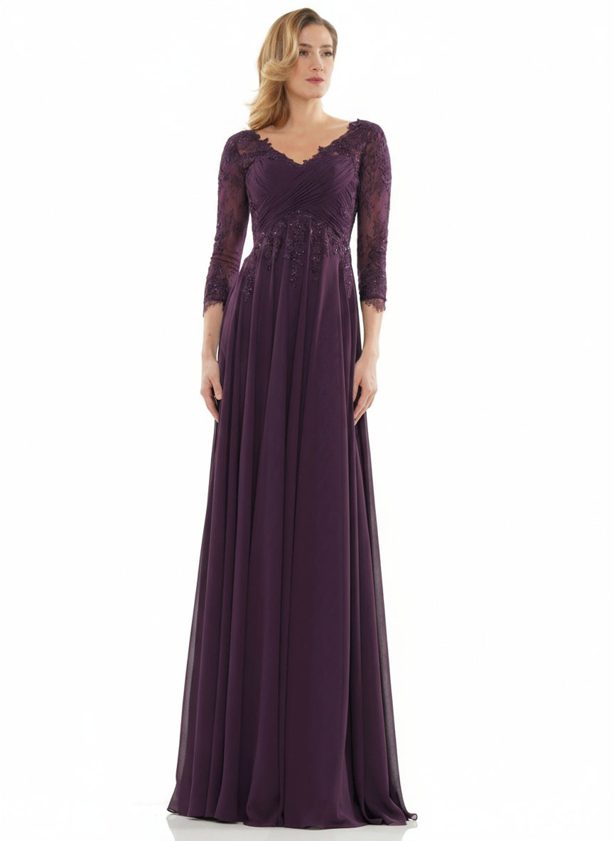 Marsoni Chiffon Mother of the Bride Long Gown 1125 - The Dress Outlet