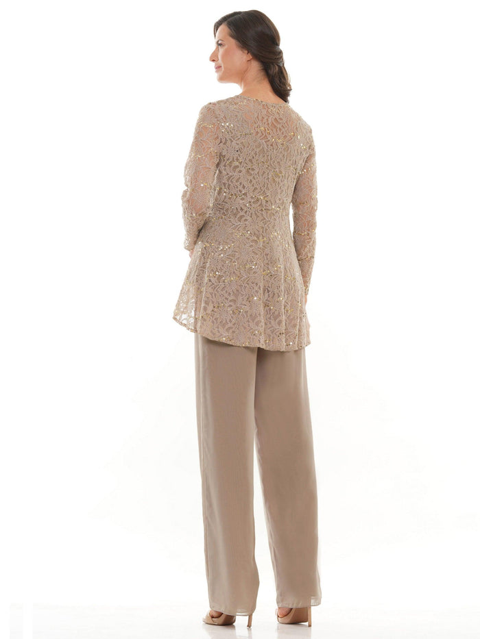 Marsoni Formal Long Sleeve Jacket Pant Suit 305 - The Dress Outlet