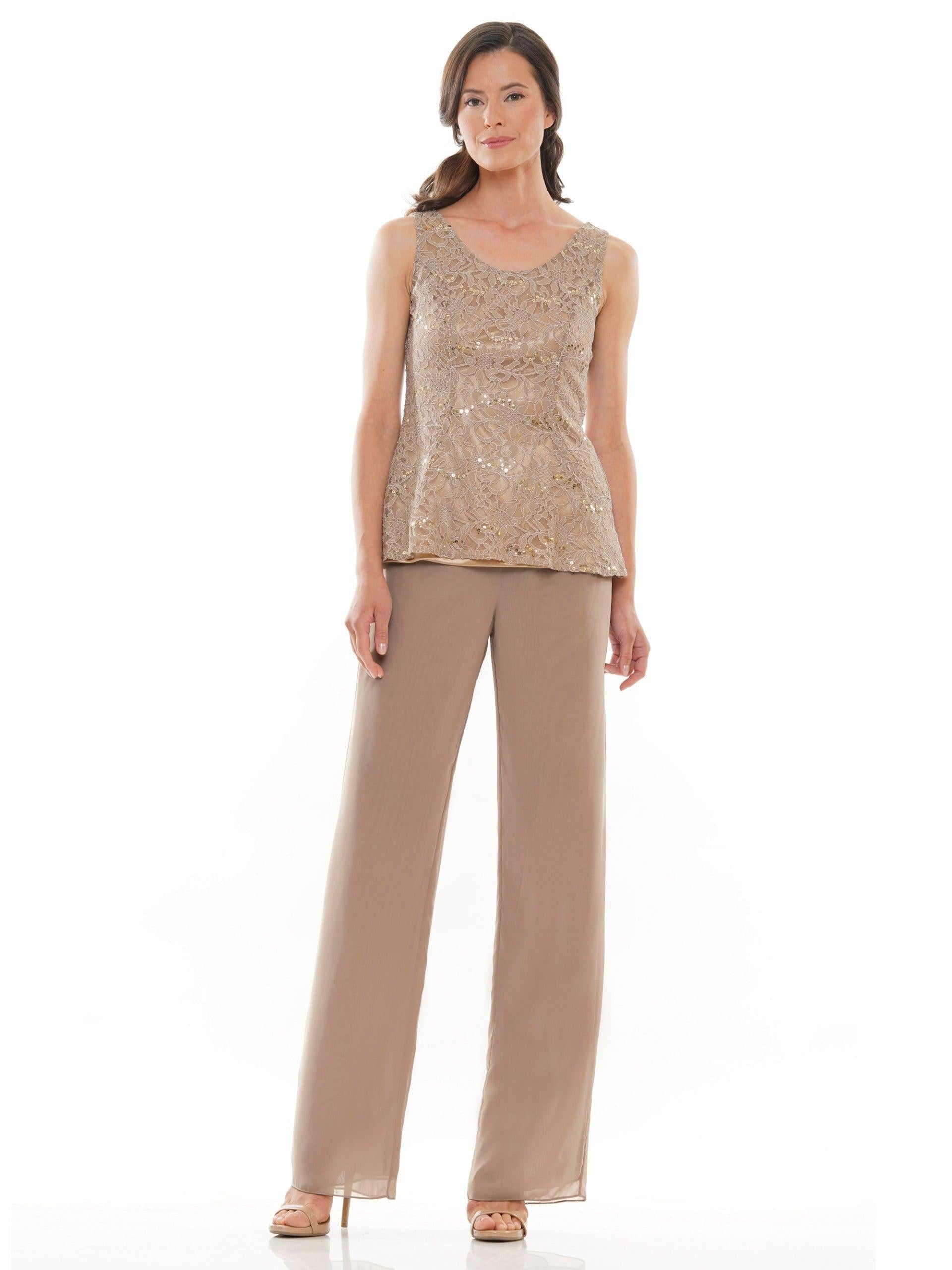 Marsoni Formal Long Sleeve Jacket Pant Suit 305 - The Dress Outlet