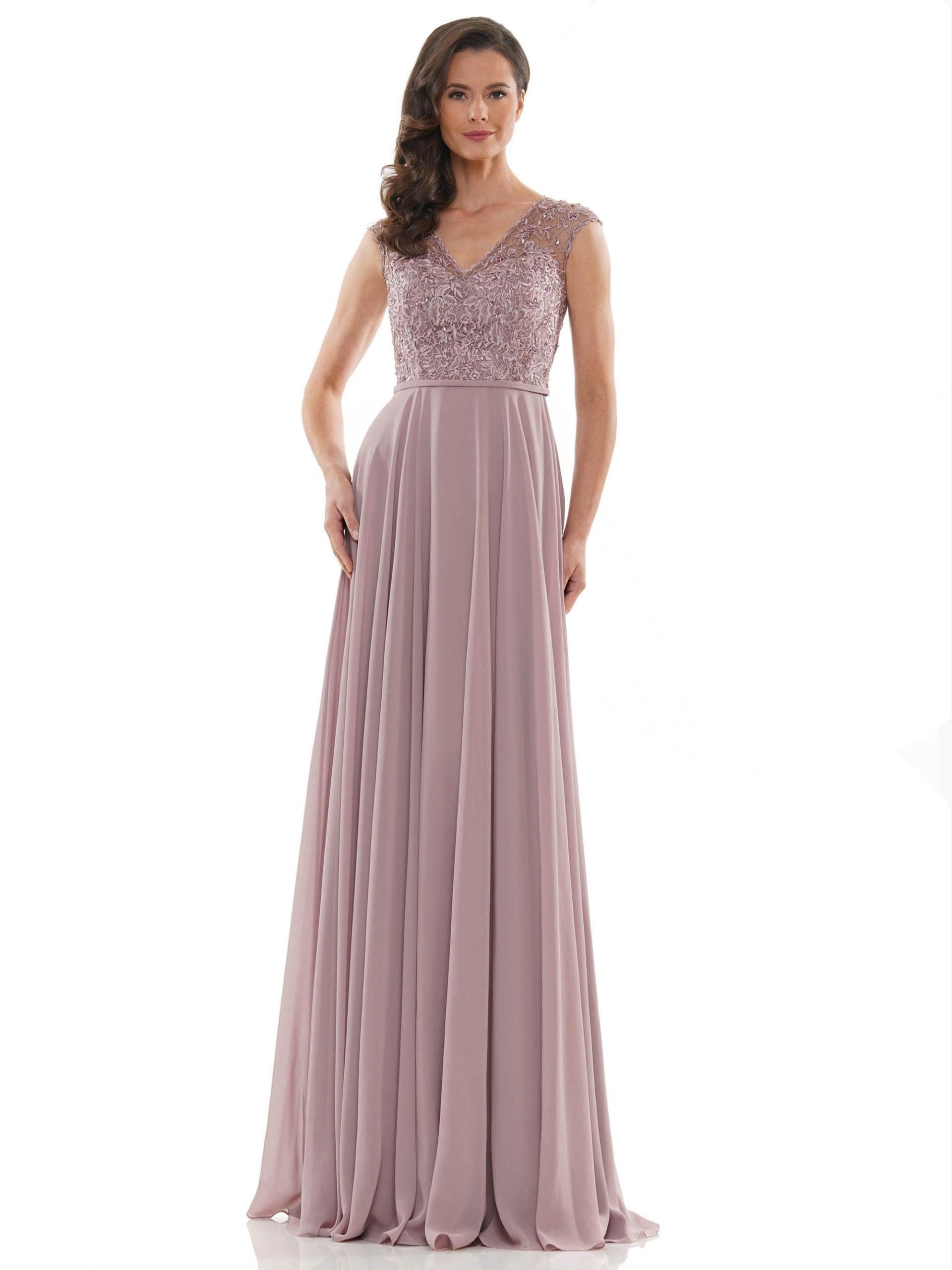Marsoni Long Cap Sleeve Mother of the Bide Gown 219 - The Dress Outlet