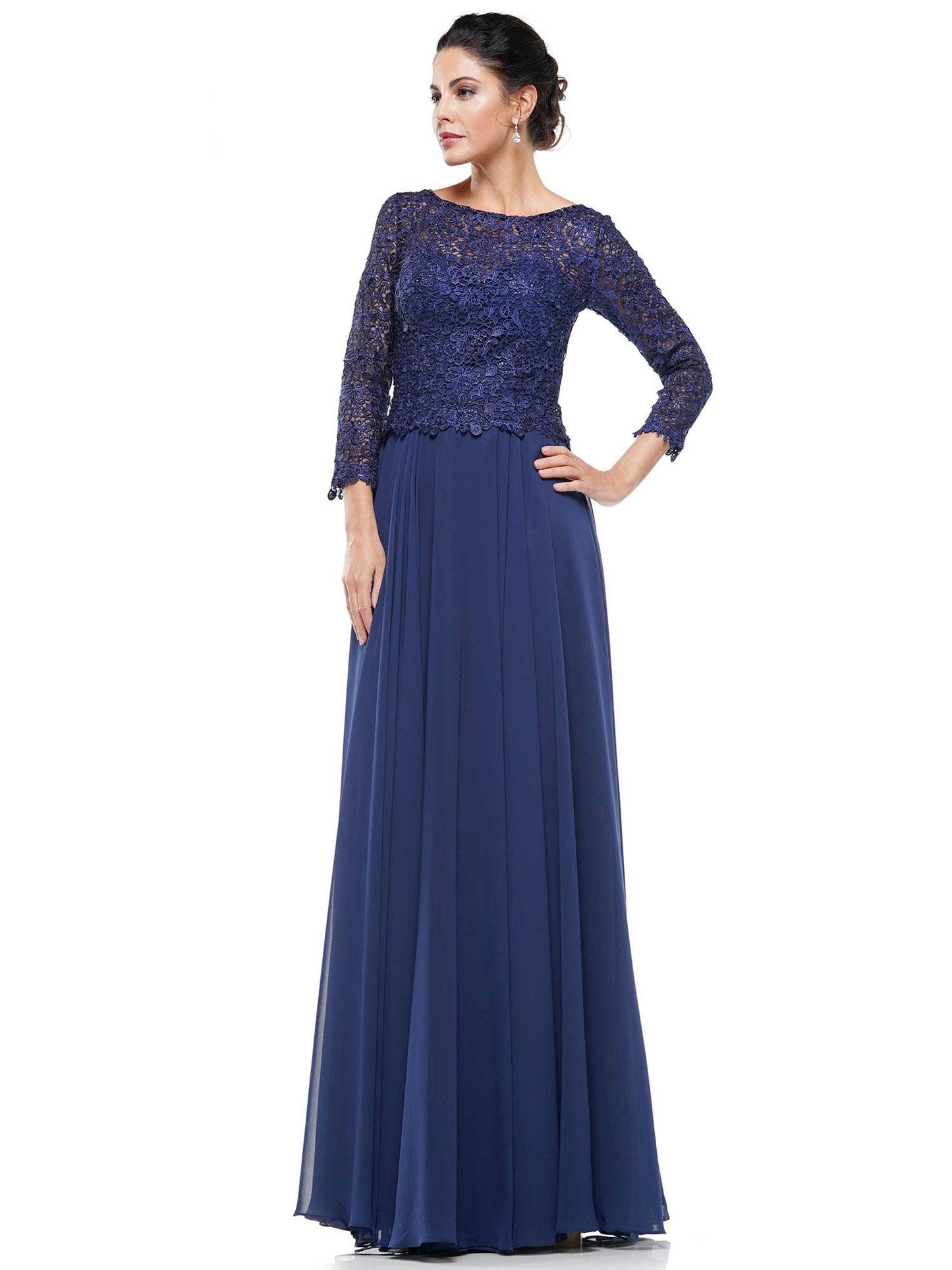 Marsoni Long Chiffon Mother of the Bride Gown 223 - The Dress Outlet