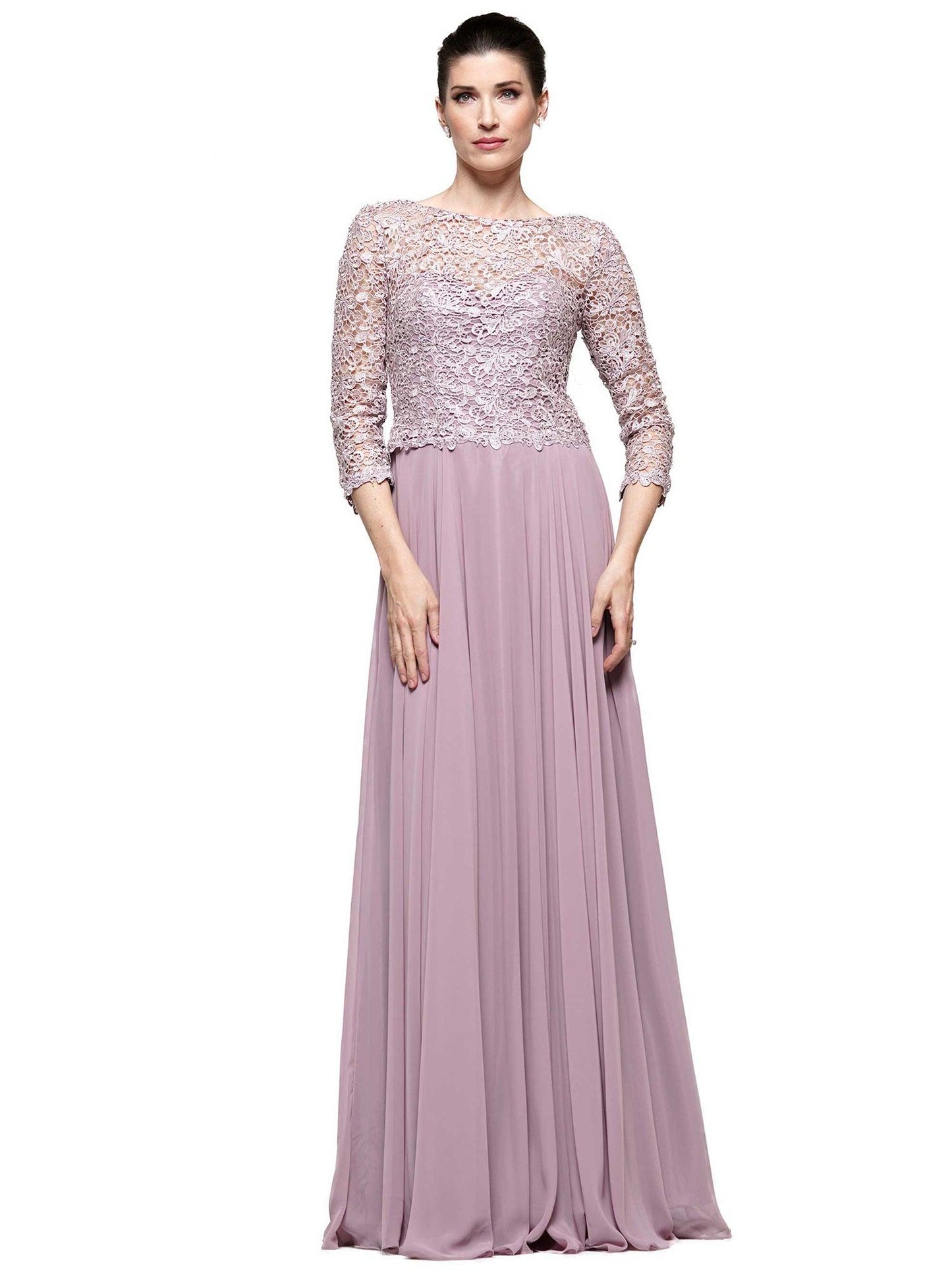 Marsoni Long Chiffon Mother of the Bride Gown 223 - The Dress Outlet