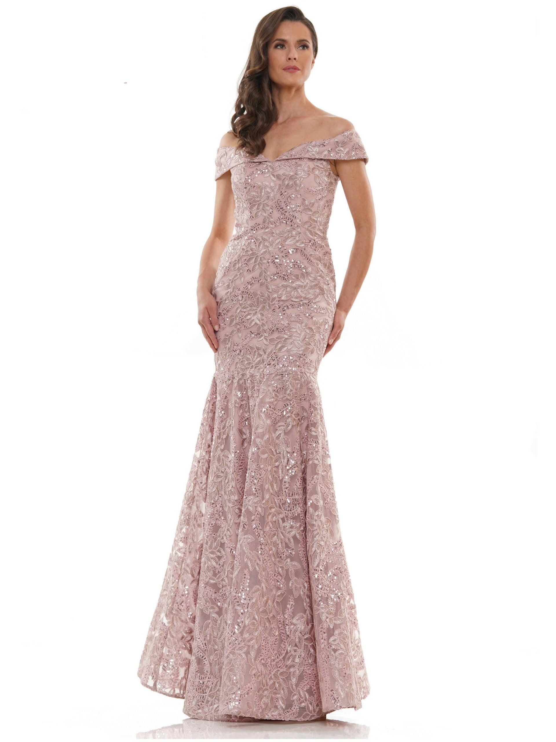 Marsoni Long Formal Fitted Lace Long Gown 1118 - The Dress Outlet