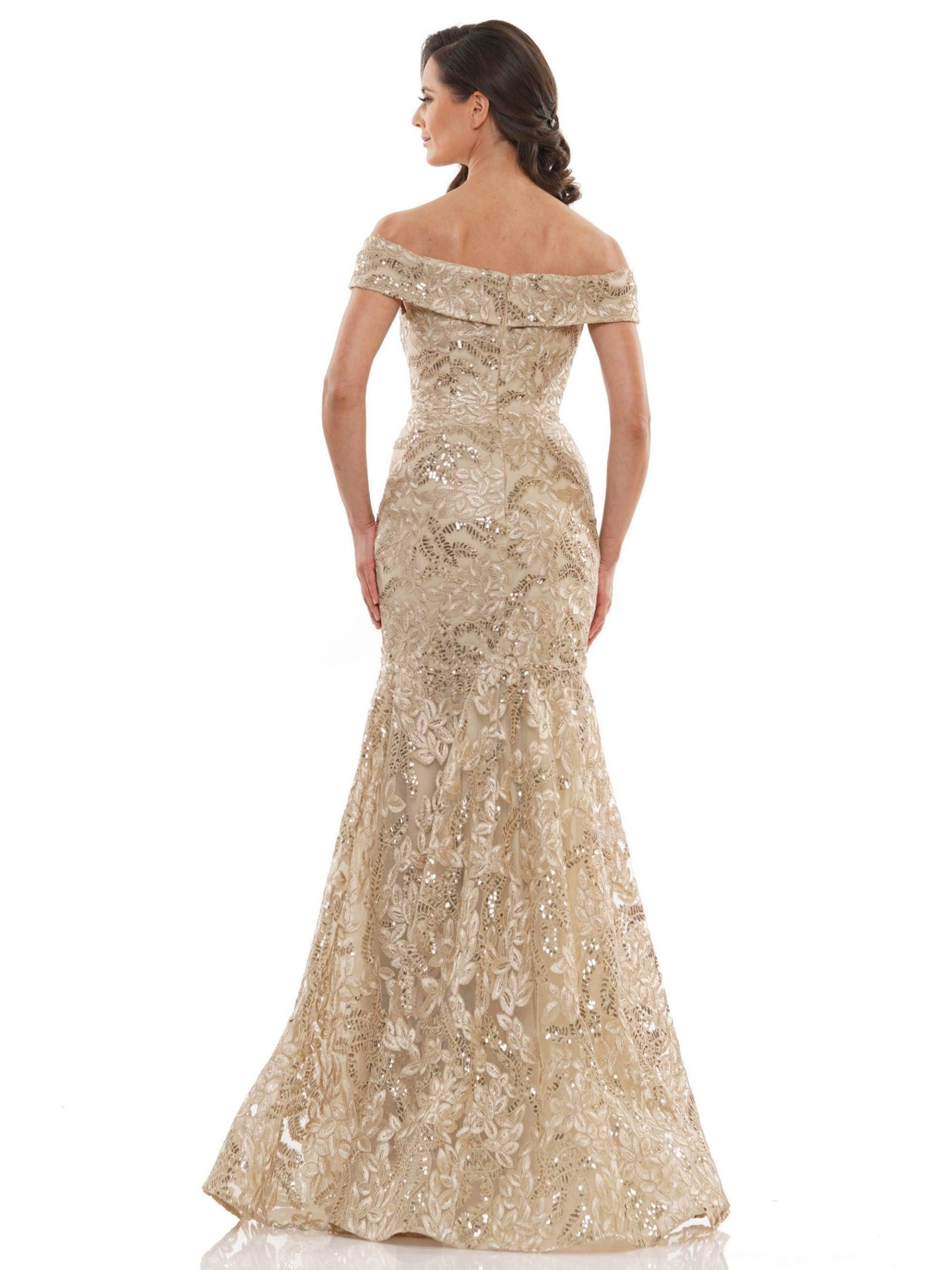 Marsoni Long Formal Fitted Lace Long Gown 1118 - The Dress Outlet