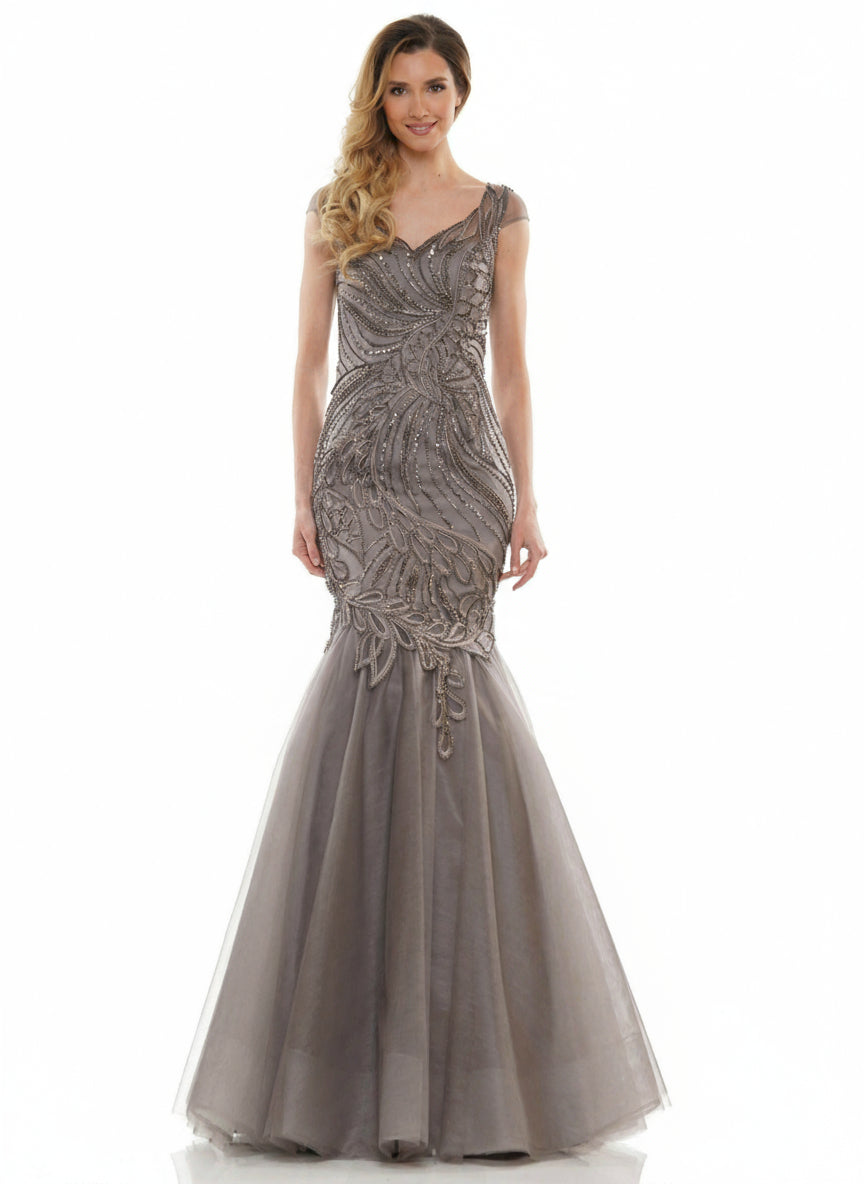 Marsoni Long Formal Mermaid Fitted Dress 1126 - The Dress Outlet