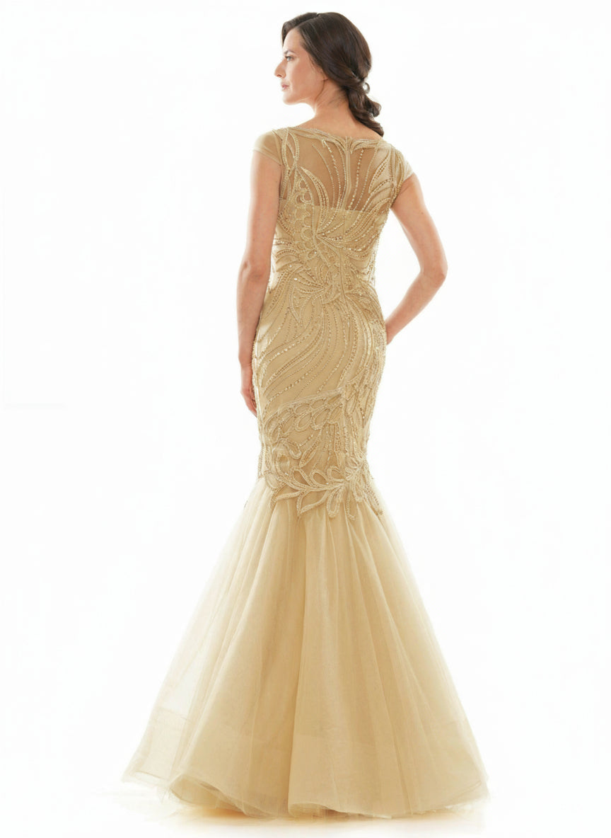 Marsoni Long Formal Mermaid Fitted Dress 1126 - The Dress Outlet