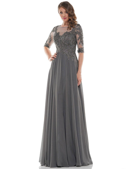 Marsoni Long Long Mother of Bride Chiffon Dress 157 - The Dress Outlet