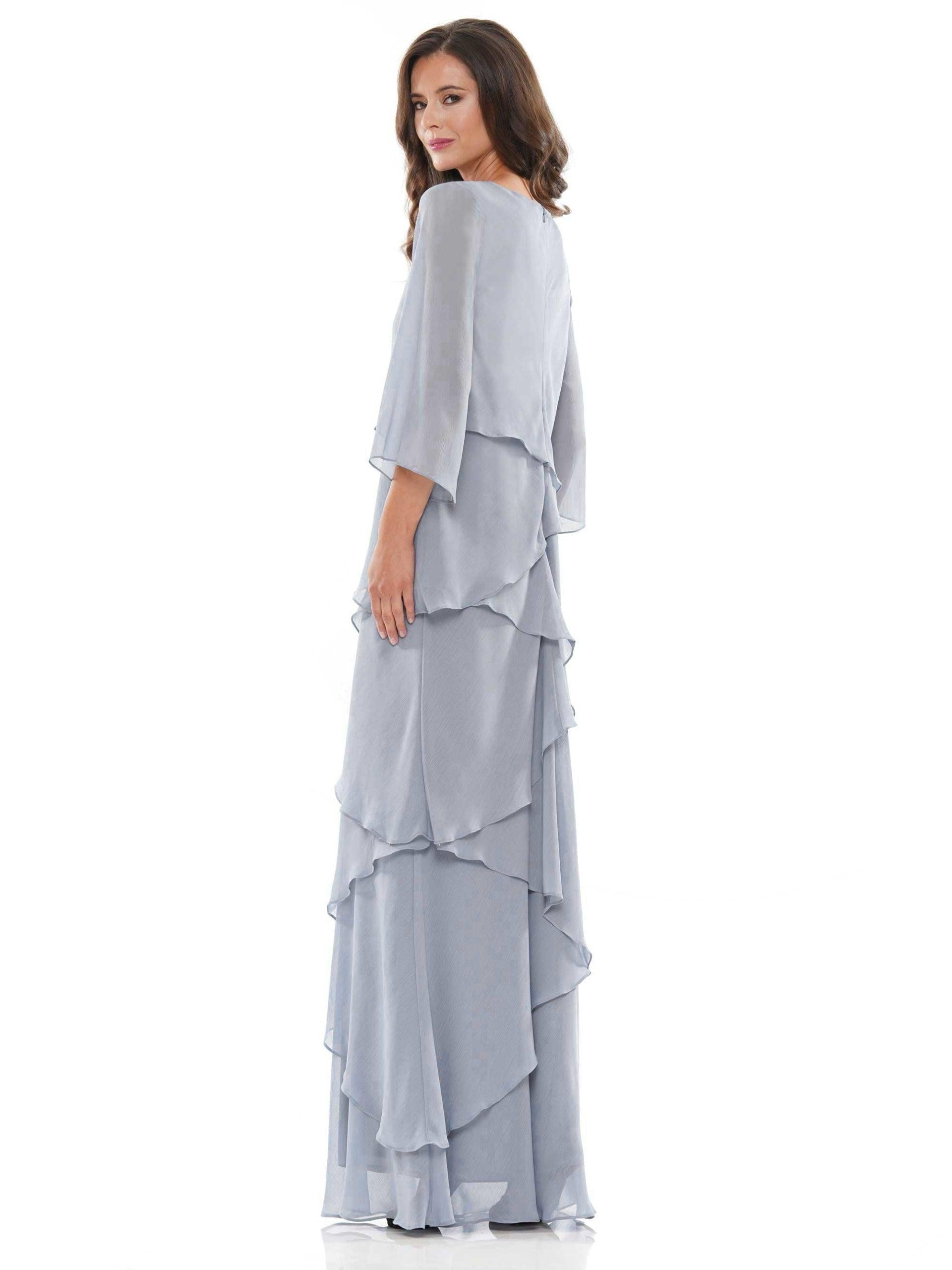 Marsoni Long Mother of the Bride Chiffon Dress 302 - The Dress Outlet