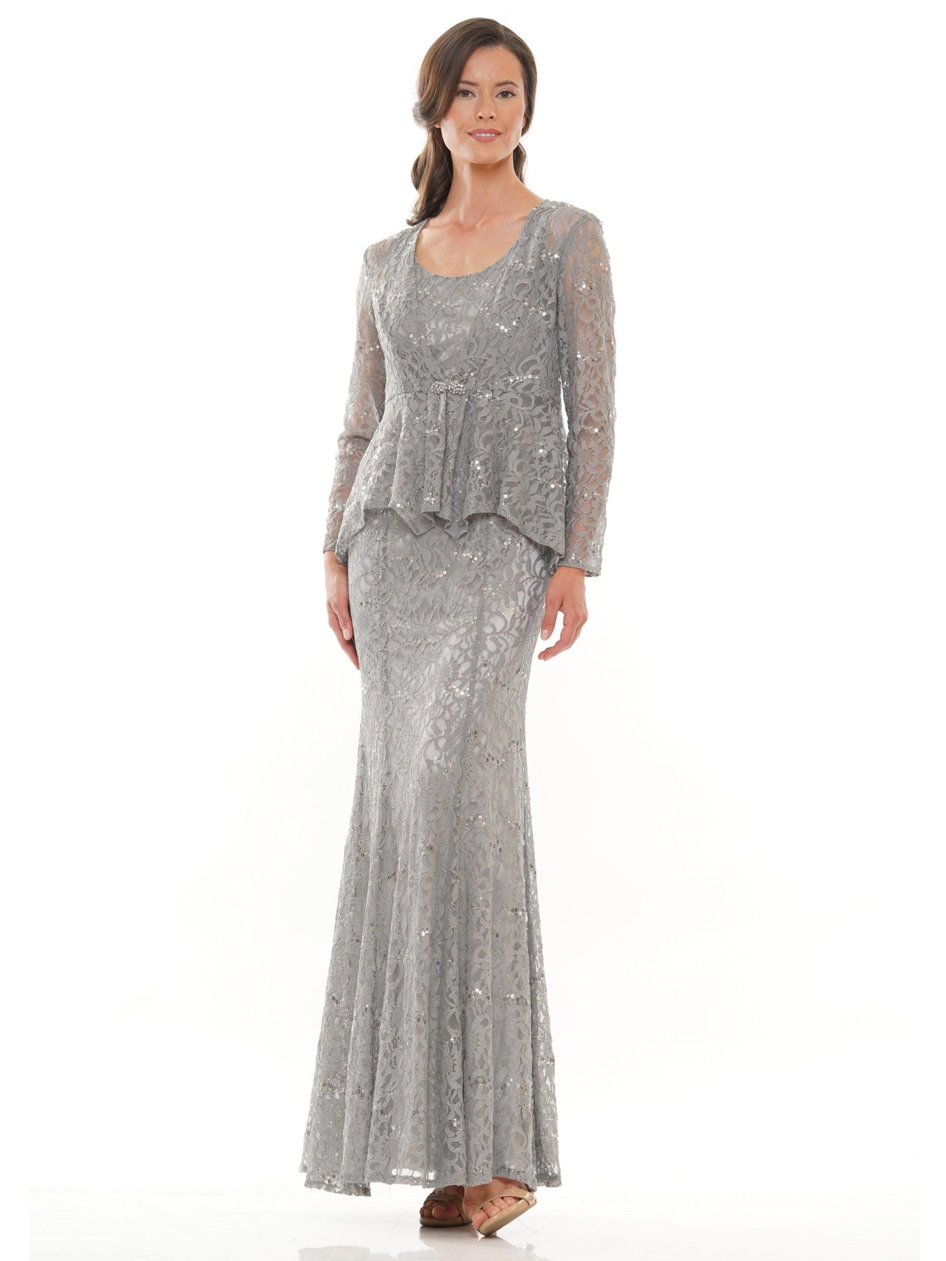 Marsoni Long Mother of the Bride Jacket Dress 301 - The Dress Outlet