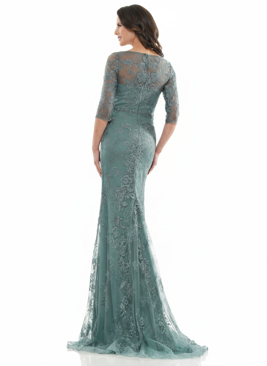 Marsoni Long Mother of the Bride Lace Dress 1127 - The Dress Outlet