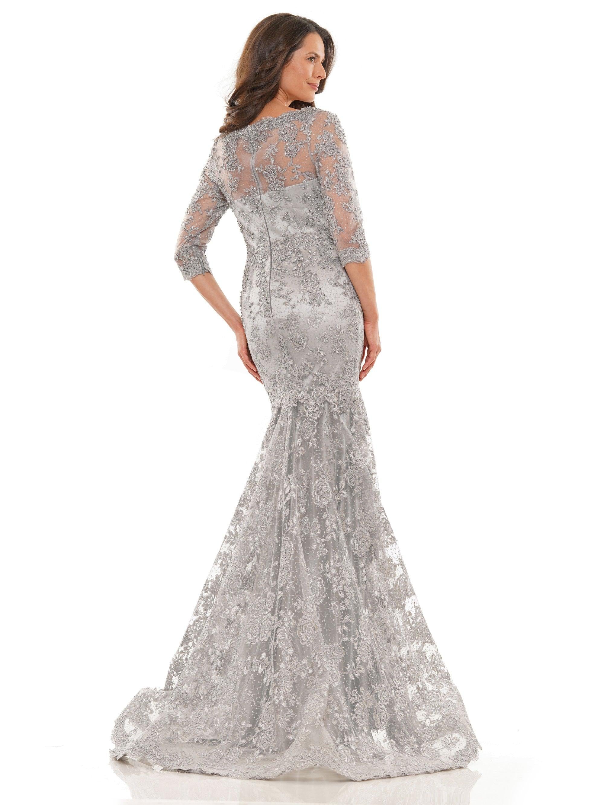 Marsoni Long Mother of the Bride Lace Dress 1178 - The Dress Outlet
