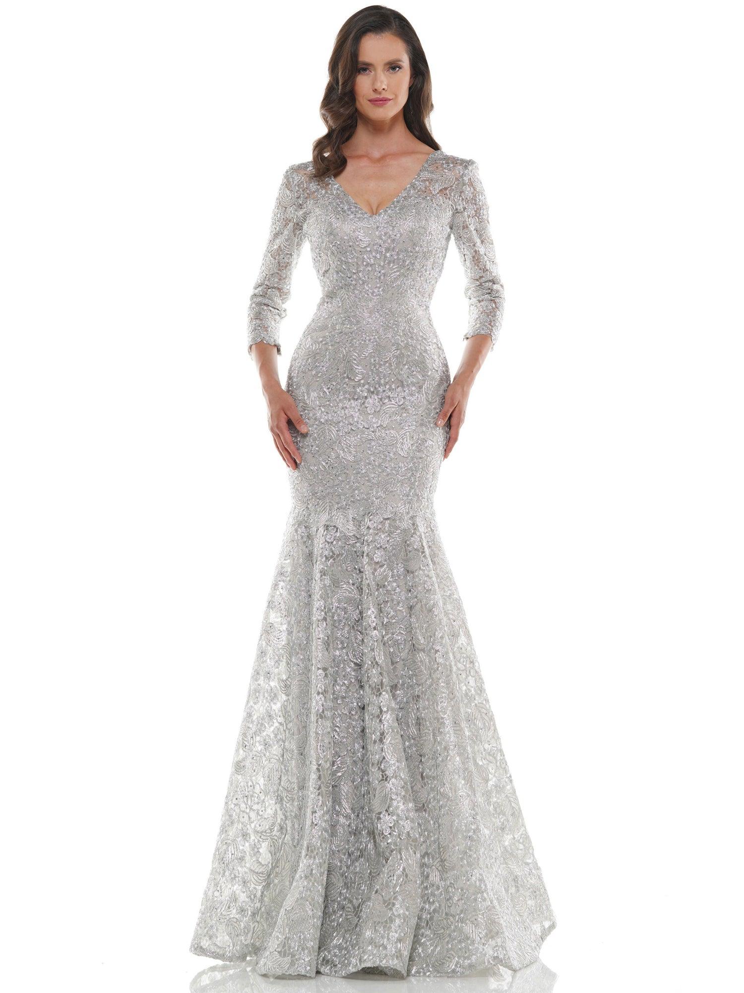 Marsoni Long Mother of the Bride Lace Dress 212SL - The Dress Outlet