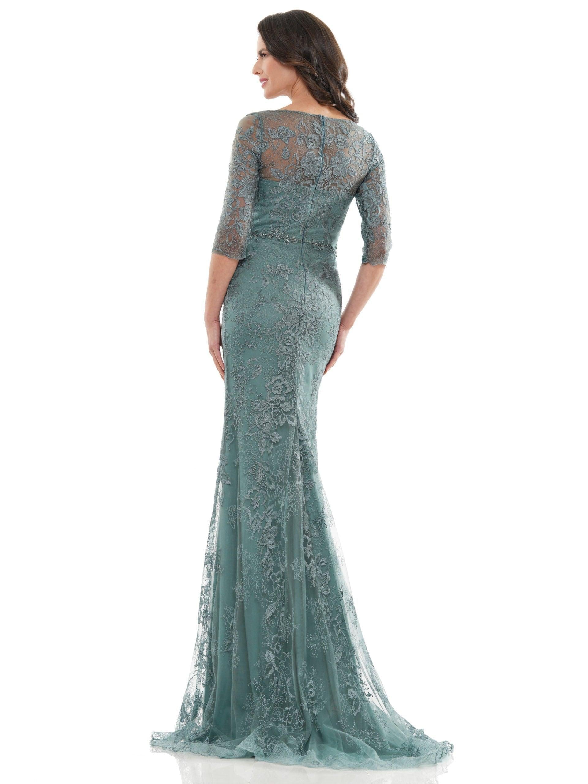 Marsoni Long Mother of the Bride Lace Dress 1127 - The Dress Outlet