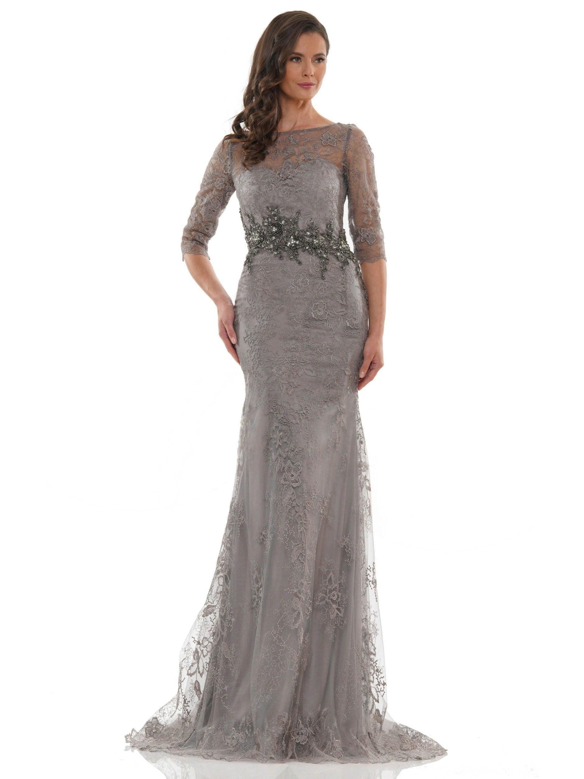 Marsoni Long Mother of the Bride Lace Dress 1127 - The Dress Outlet