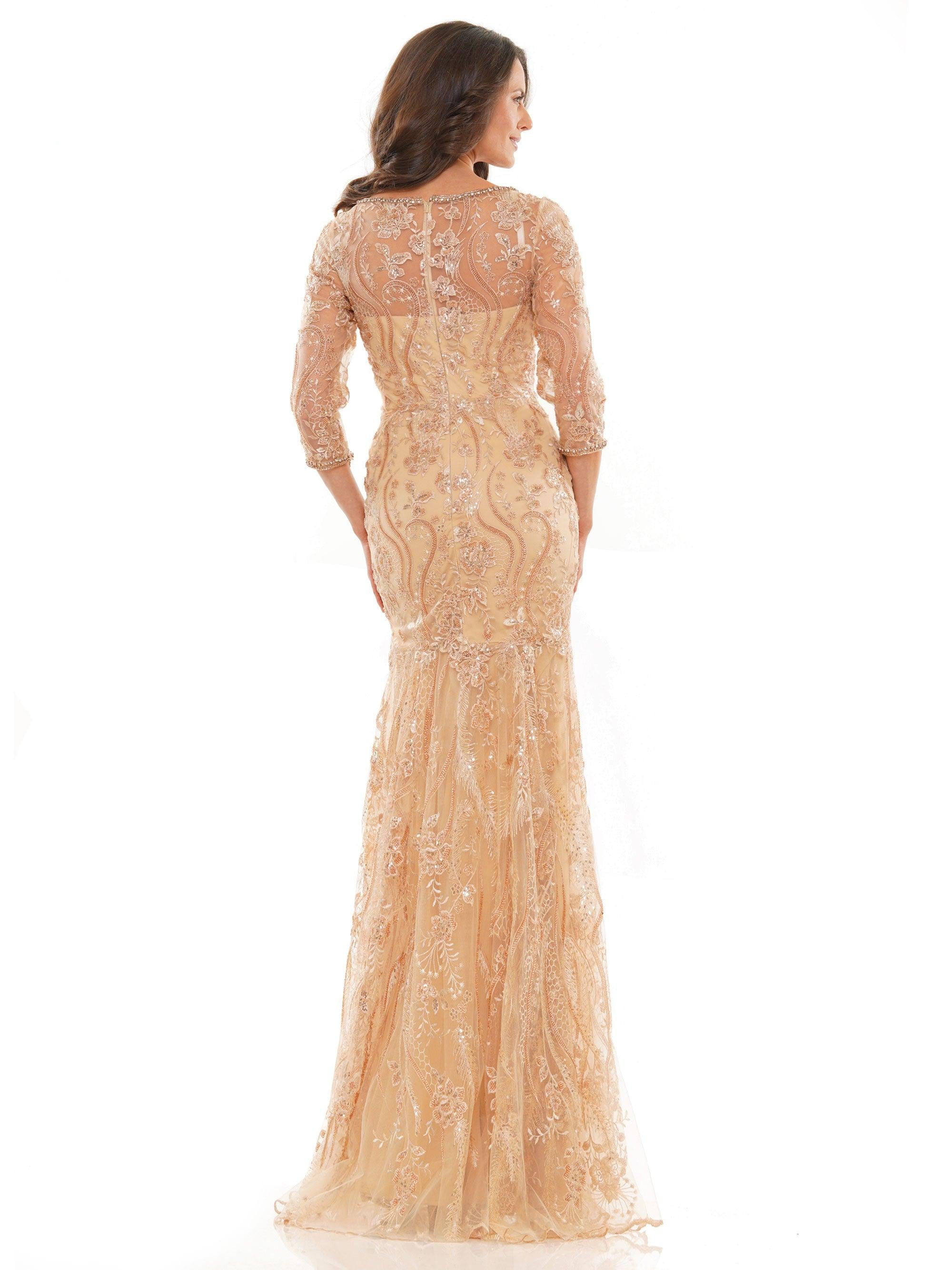Marsoni Long Mother of the Bride Lace Gown 1193 - The Dress Outlet