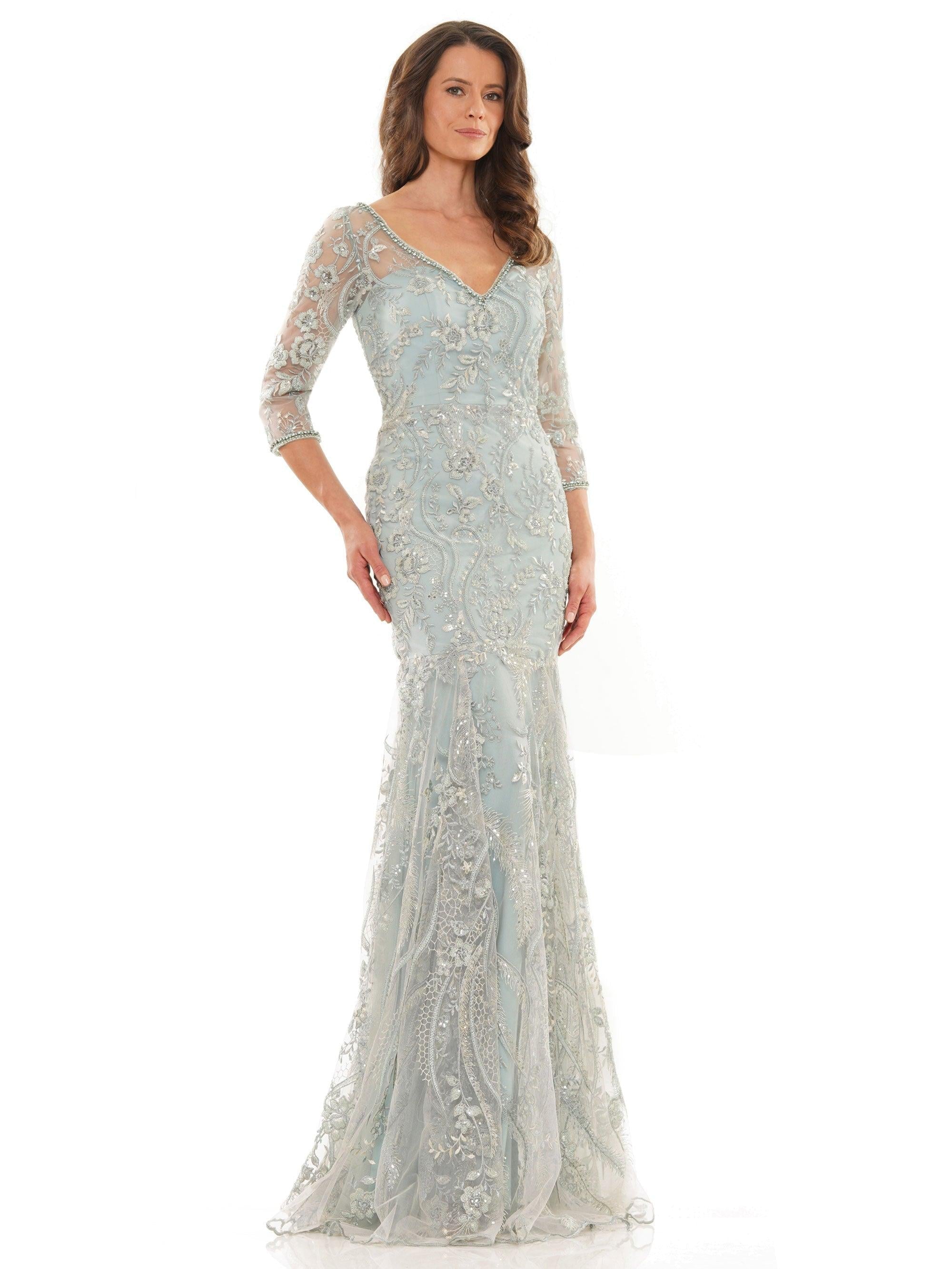 Marsoni Long Mother of the Bride Lace Gown 1193 - The Dress Outlet