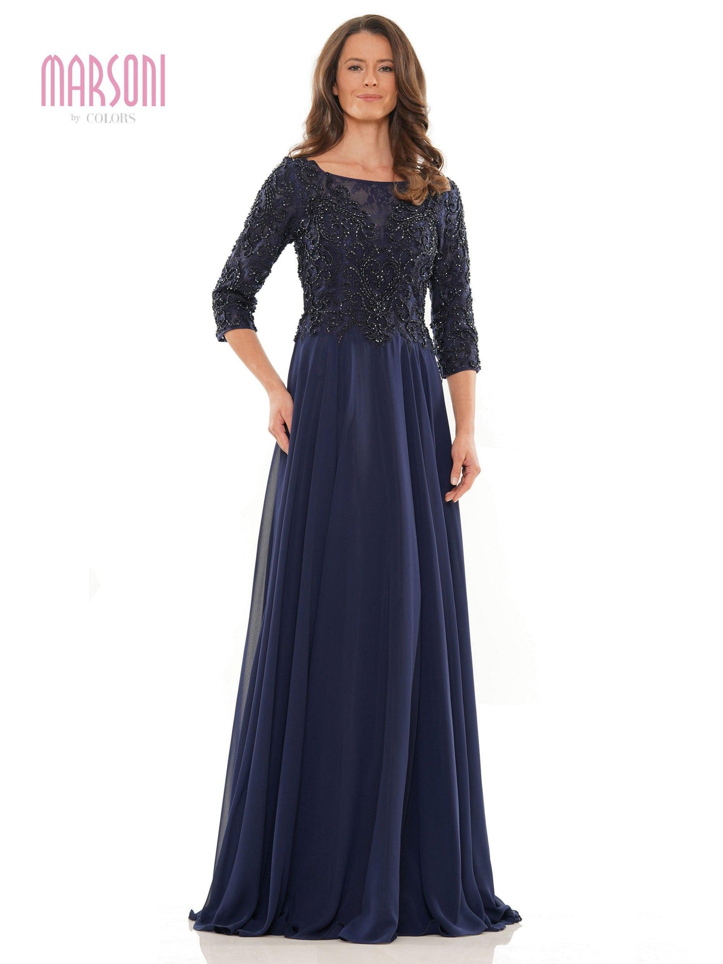 Marsoni Mother of the Bride A Line Long Dress Sale 1052 - The Dress Outlet
