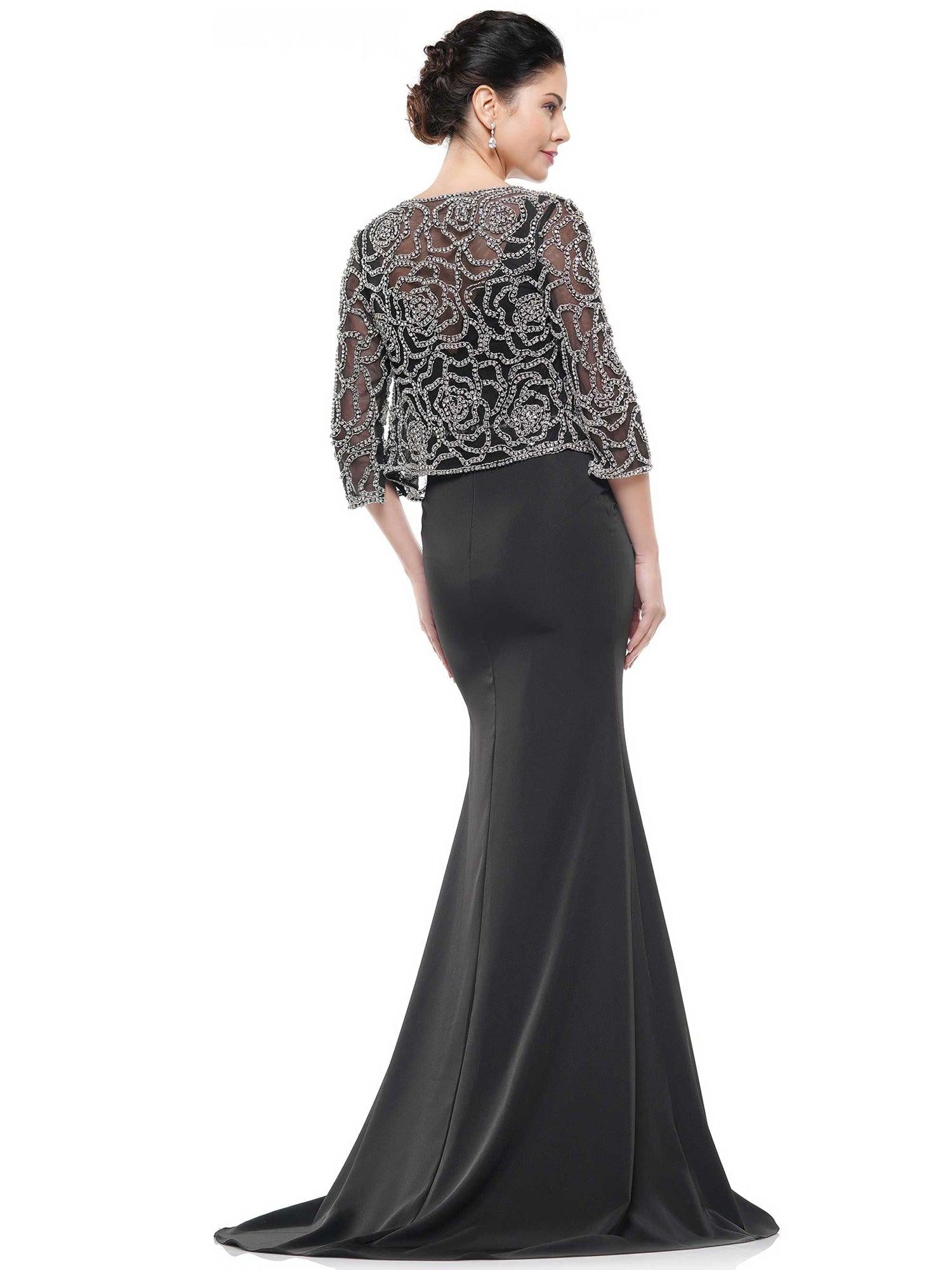 Marsoni Mother of the Bride Floral Long Dress 1001 - The Dress Outlet