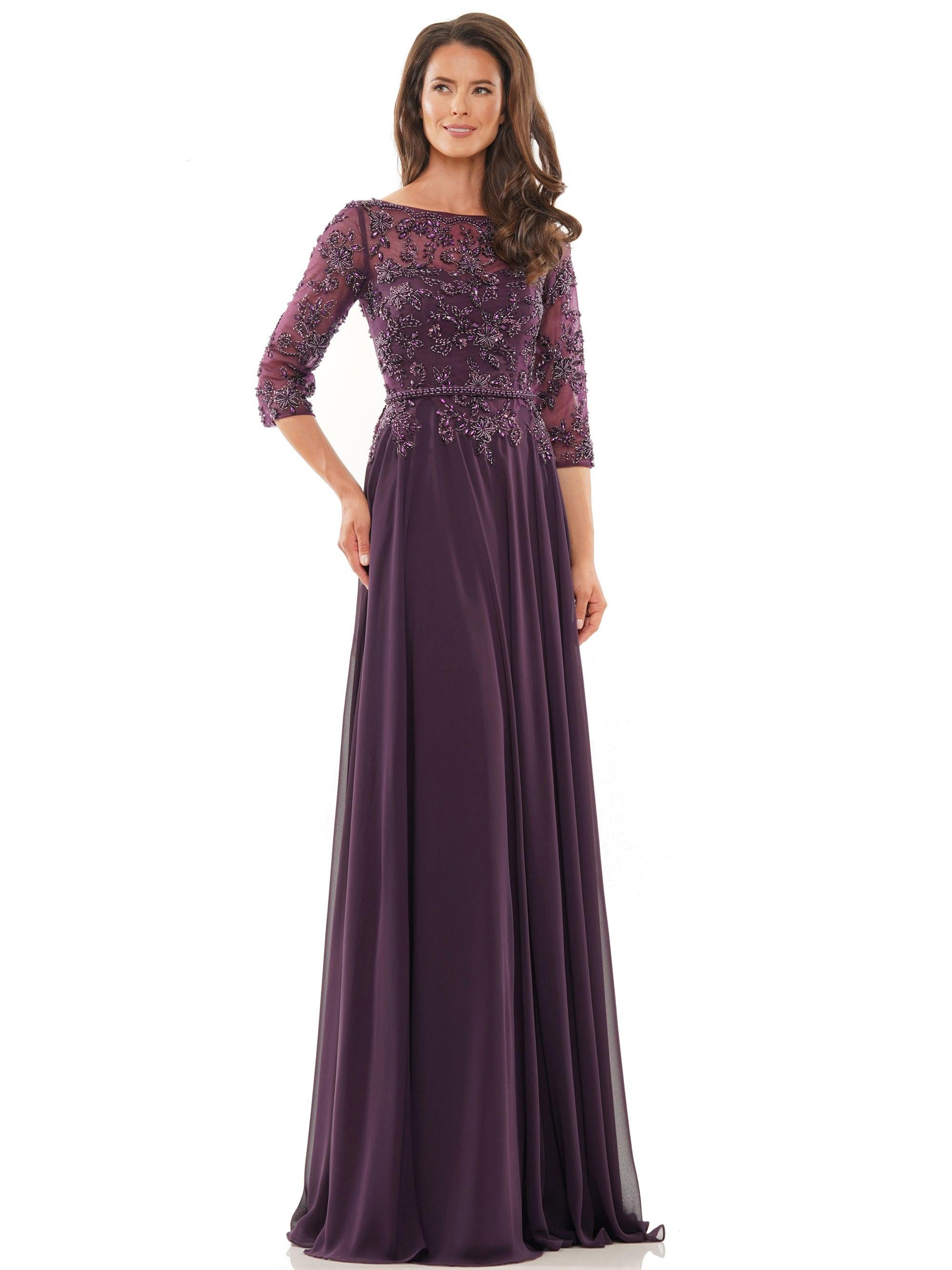 Marsoni Mother of the Bride Long Chiffon Dress 1051 - The Dress Outlet