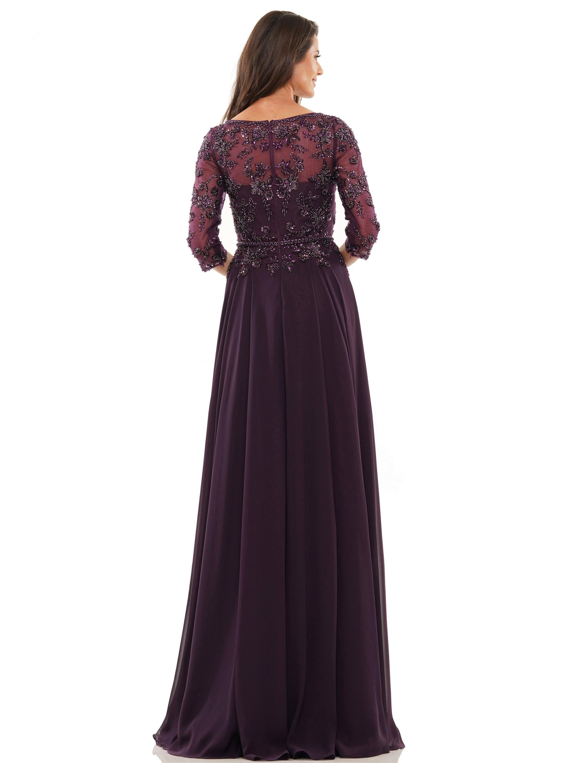 Marsoni Mother of the Bride Long Chiffon Dress 1051 - The Dress Outlet