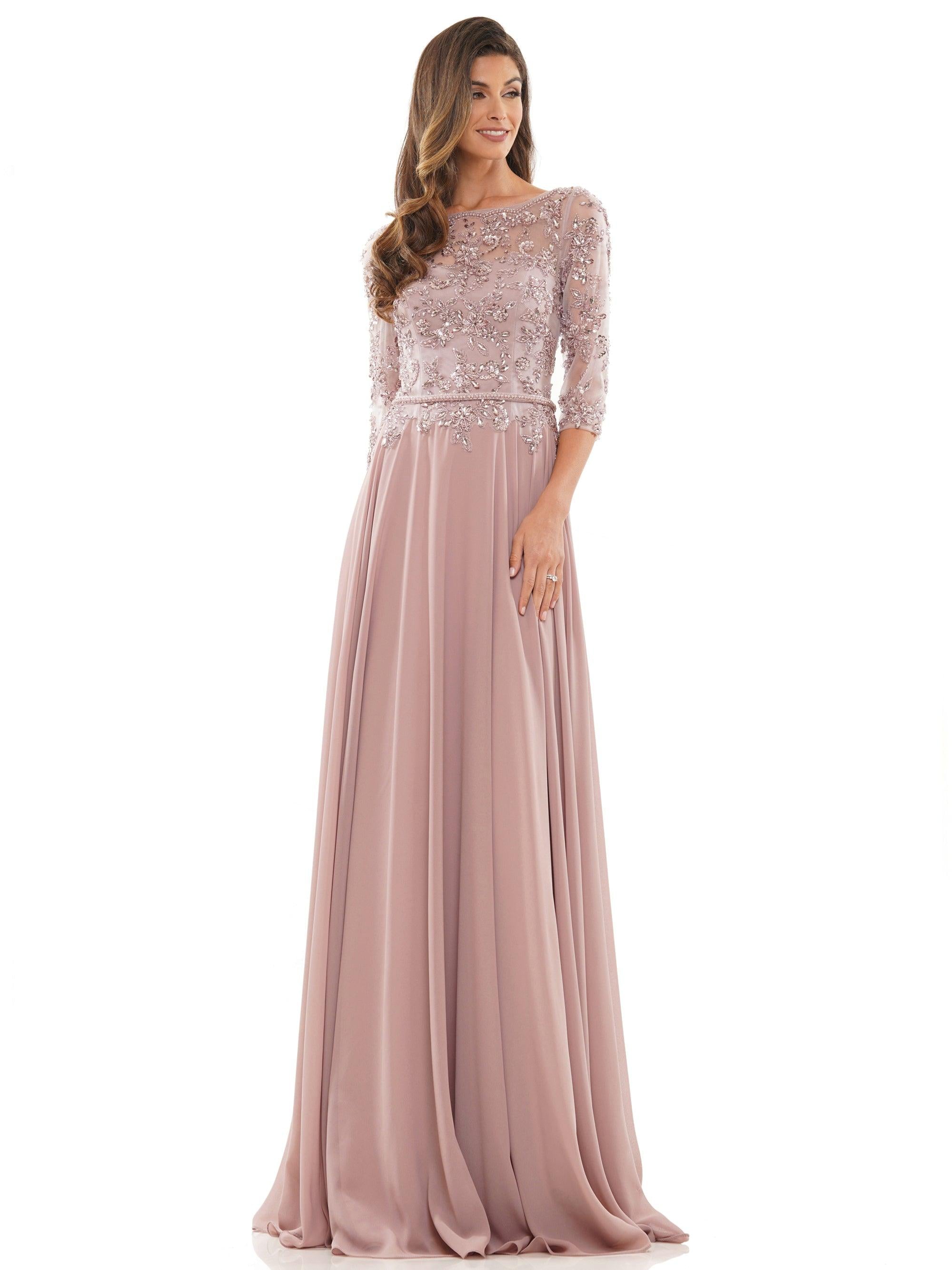 Marsoni Mother of the Bride Long Chiffon Dress 1051 - The Dress Outlet