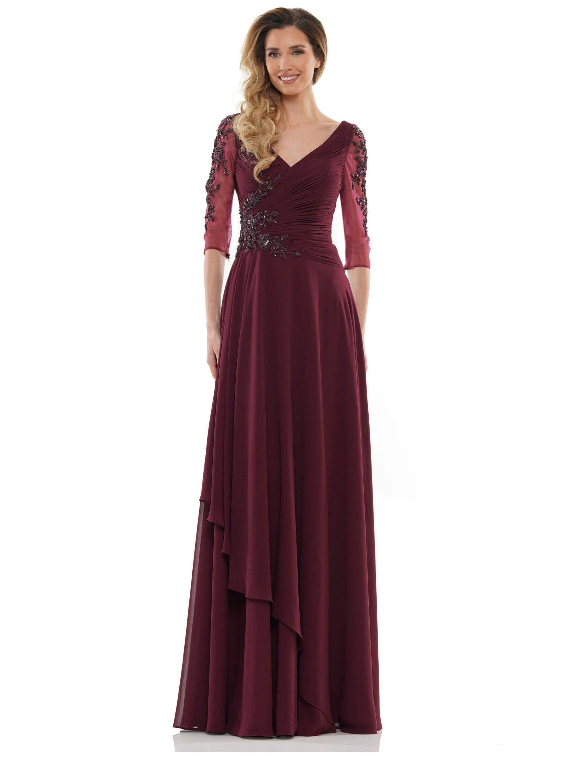 Marsoni Mother of the Bride Long Chiffon Dress 1135 - The Dress Outlet
