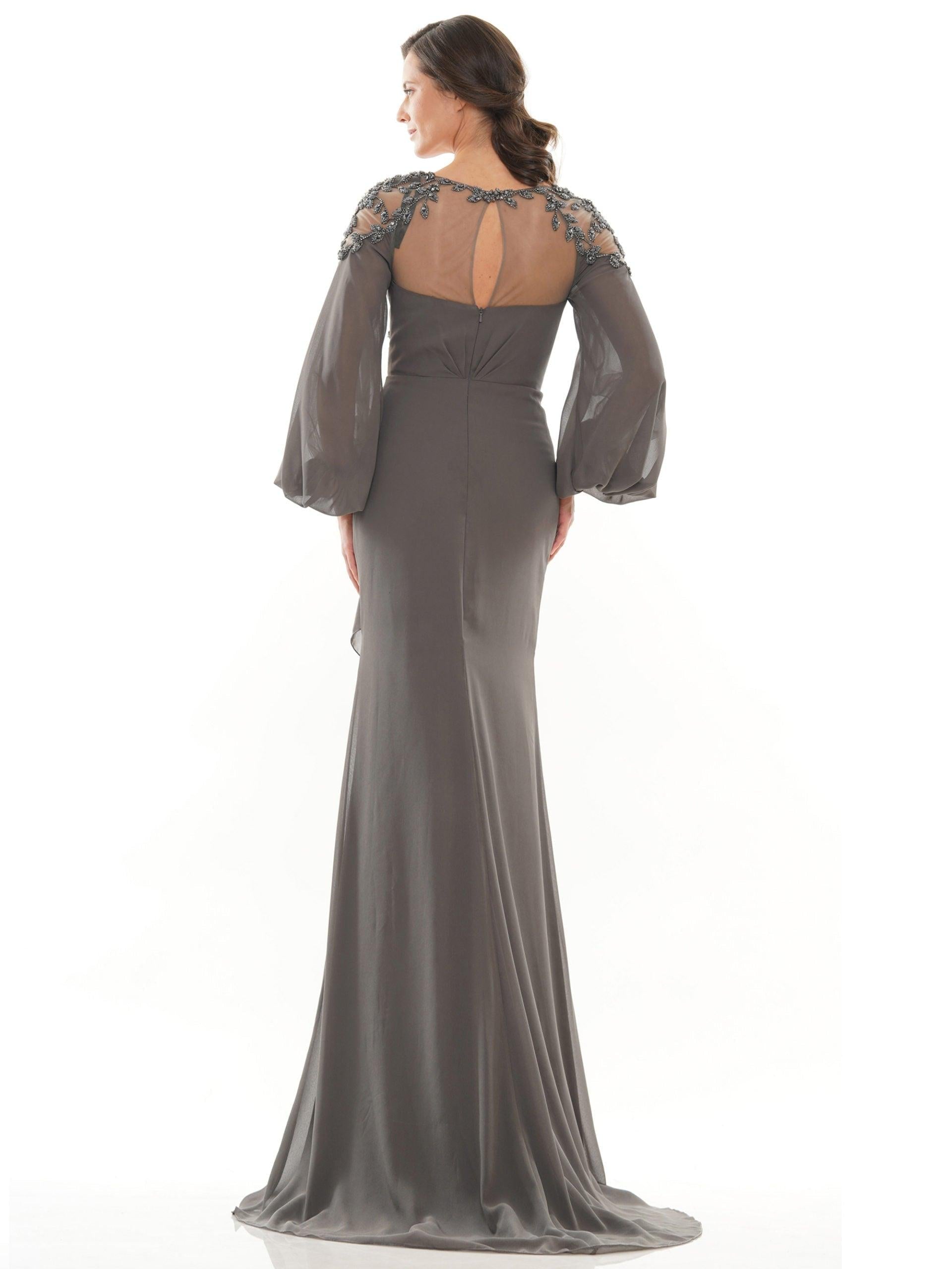 Marsoni Mother of the Bride Long Dress Charcoal