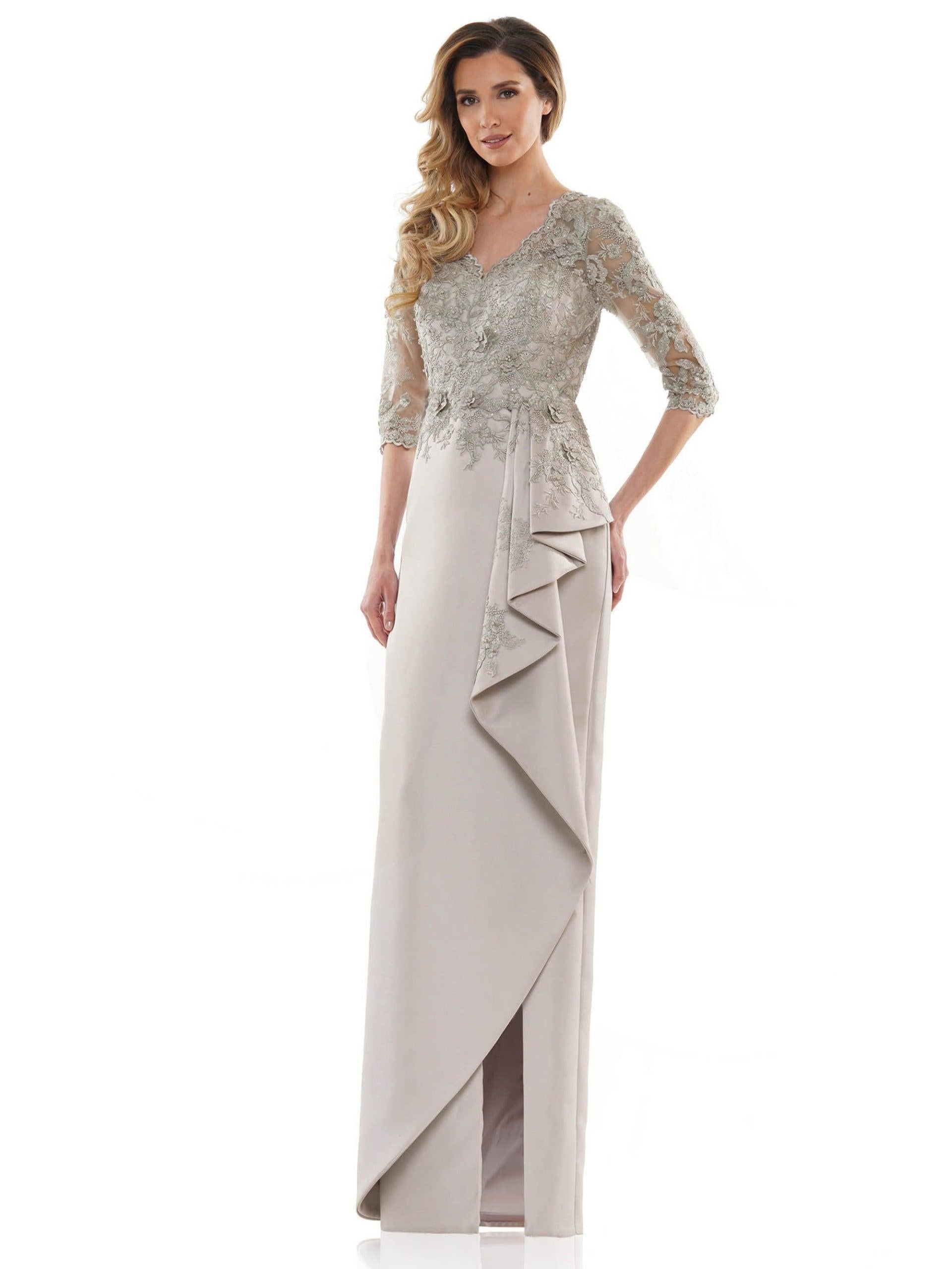 Marsoni Mother of the Bride Long Lace Dress 1134 - The Dress Outlet
