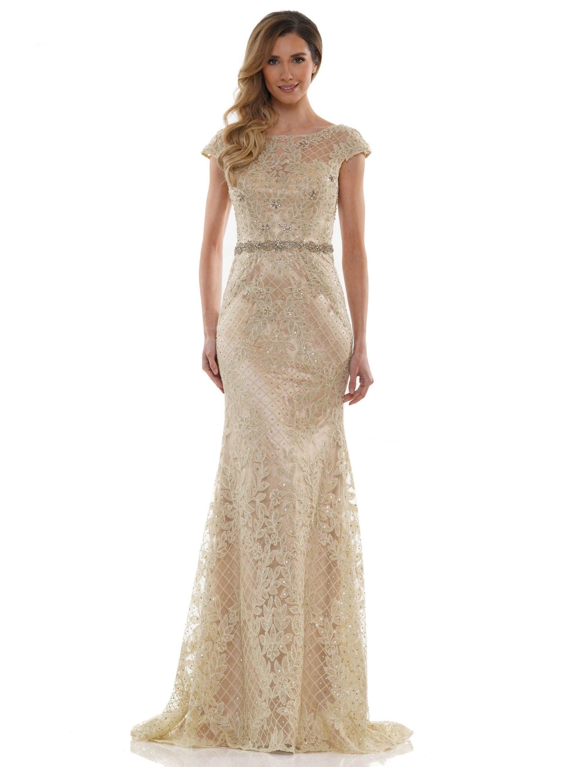 Marsoni Mother of the Bride Long Lace Gown 1120 - The Dress Outlet