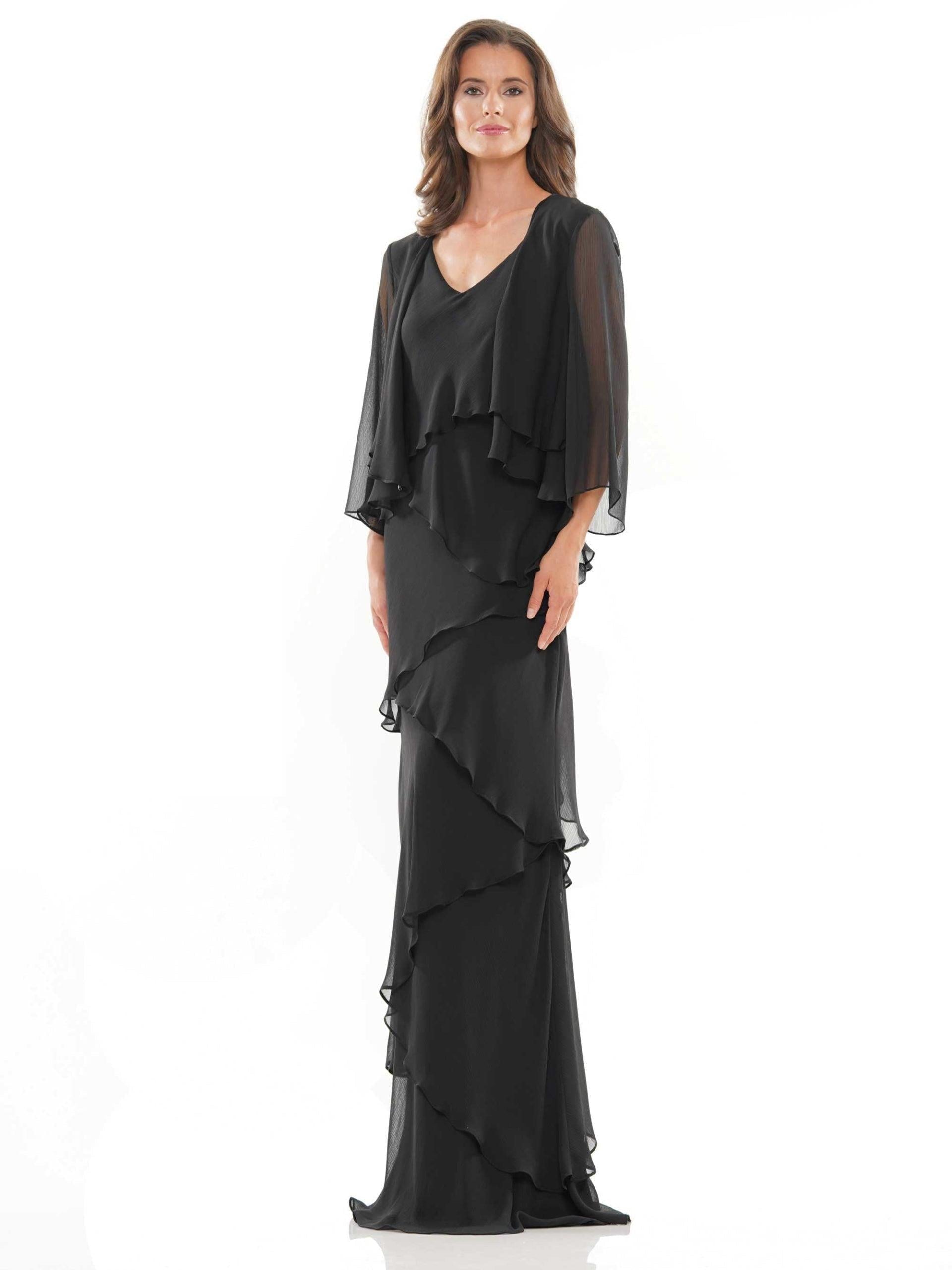 Marsoni Two Piece Ruffle Long Lace Dress 309 - The Dress Outlet
