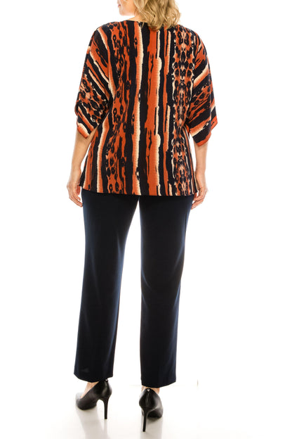Maya Brooke Formal Two Piece Printed Pant Suit 28810 - The Dress Outlet