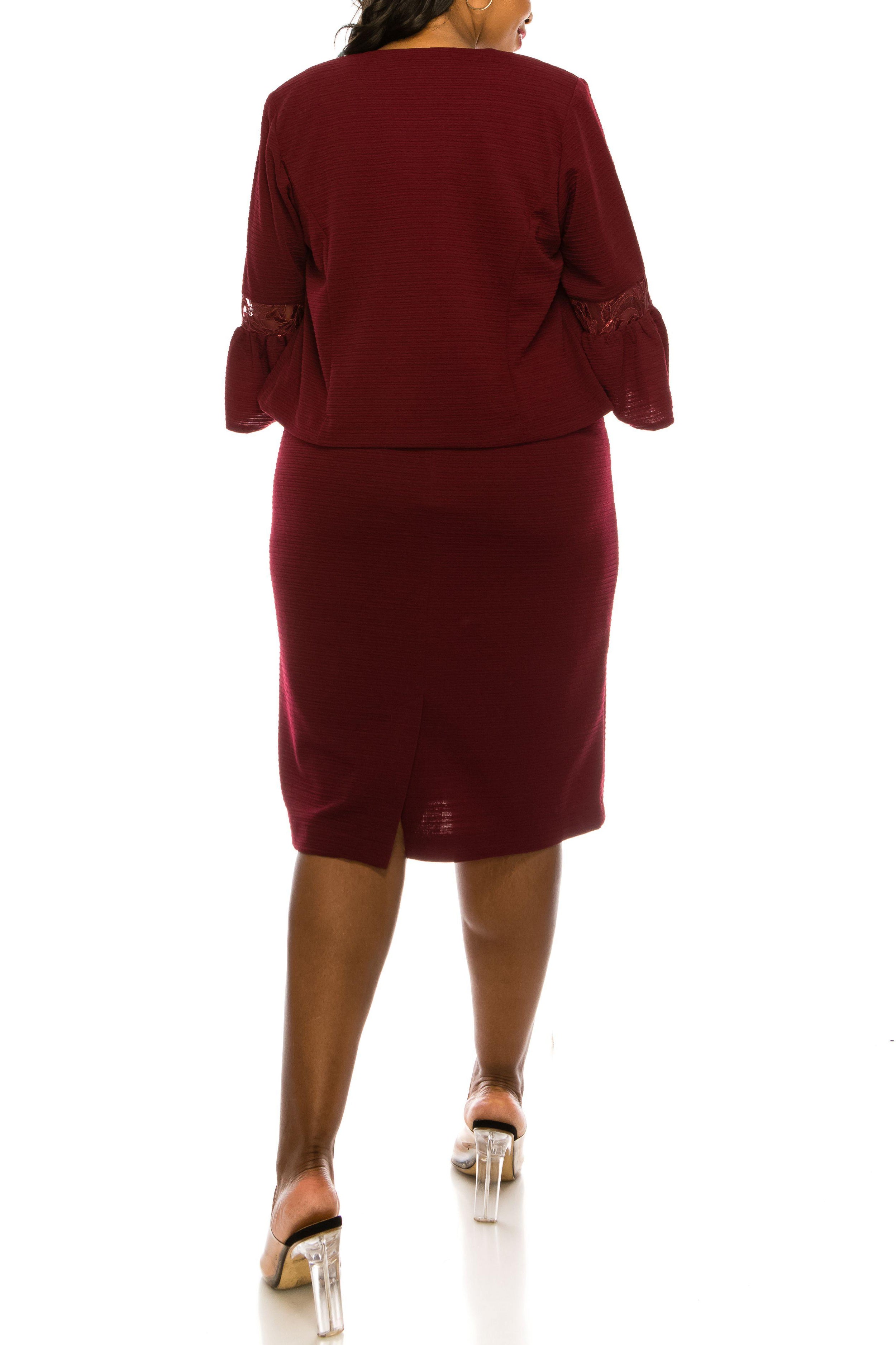 Maya Brooke Plus Size Short Jacket Dress 27927 - The Dress Outlet