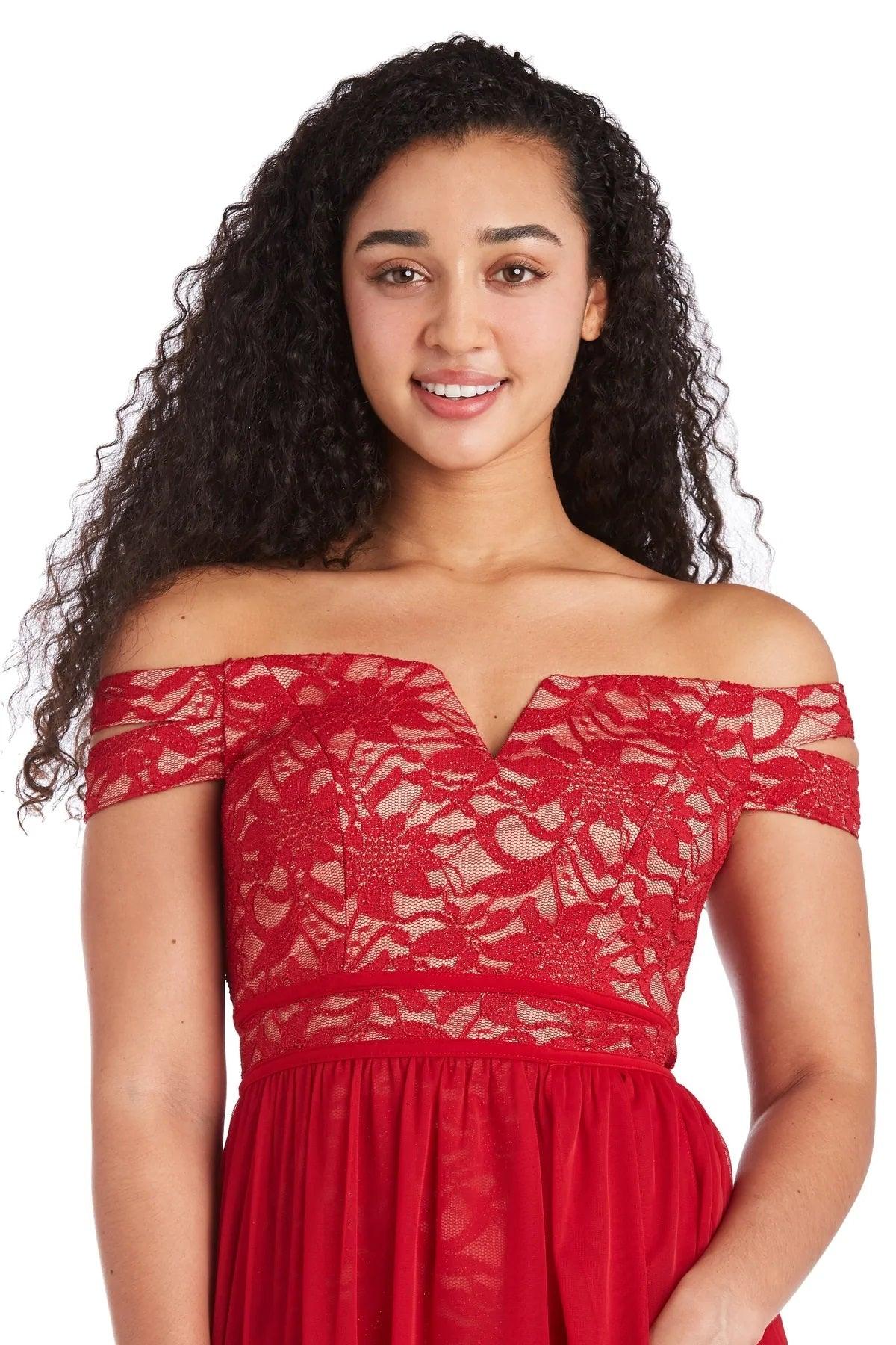 Morgan & Co 12671 Homecoming High Low Prom Dress