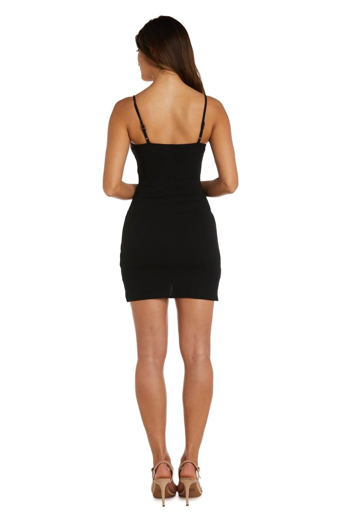 Morgan & Co Short Fitted Cocktail Prom Dress 12977 - The Dress Outlet